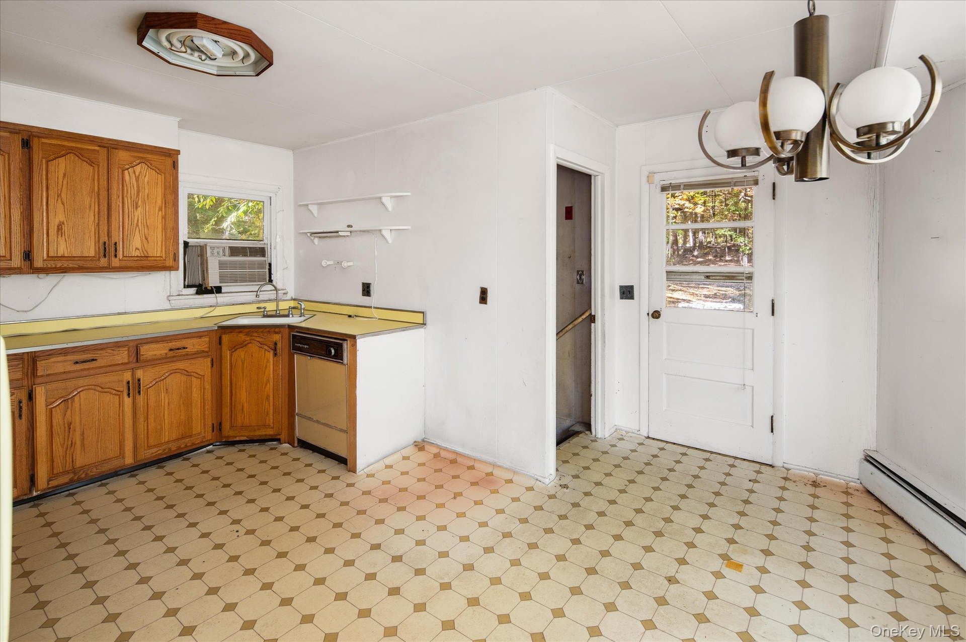 Access to the outside and basement