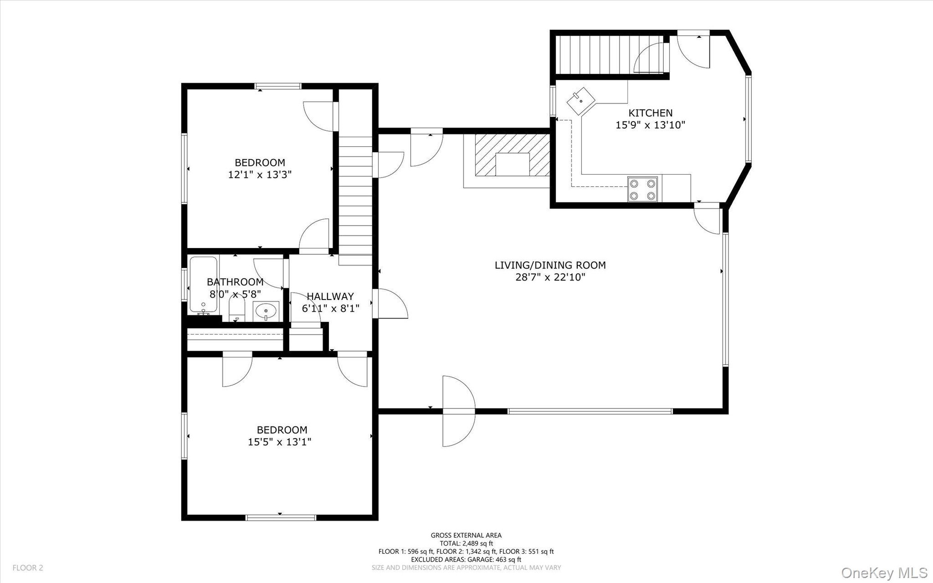 Main level floor plan
