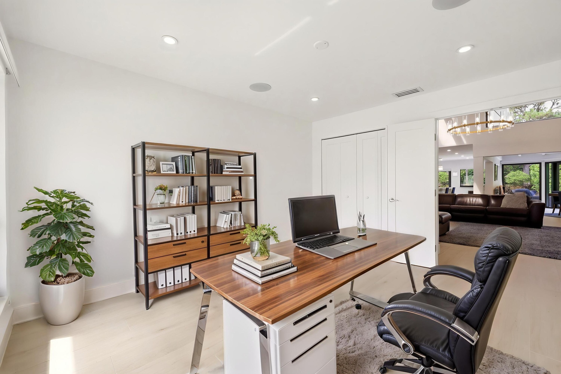 Bright, spacious, and versatile, this generously sized guest bedroom offers abundant natural light, ample closet space, and a clean contemporary desig