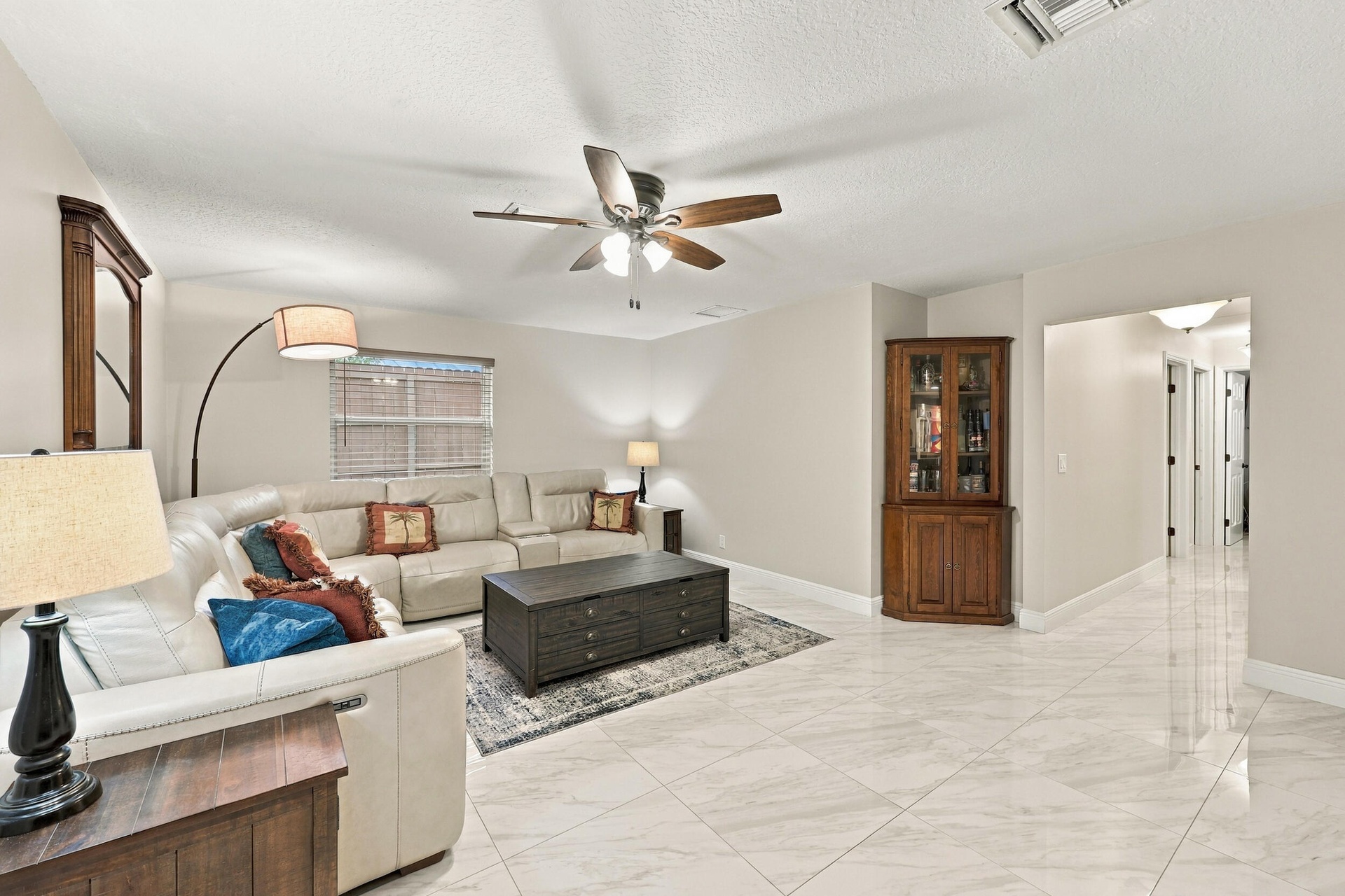The family room is a versatile space for children of all ages. Relax and enjoy a separate area away from the kitchen and formal living room that also 