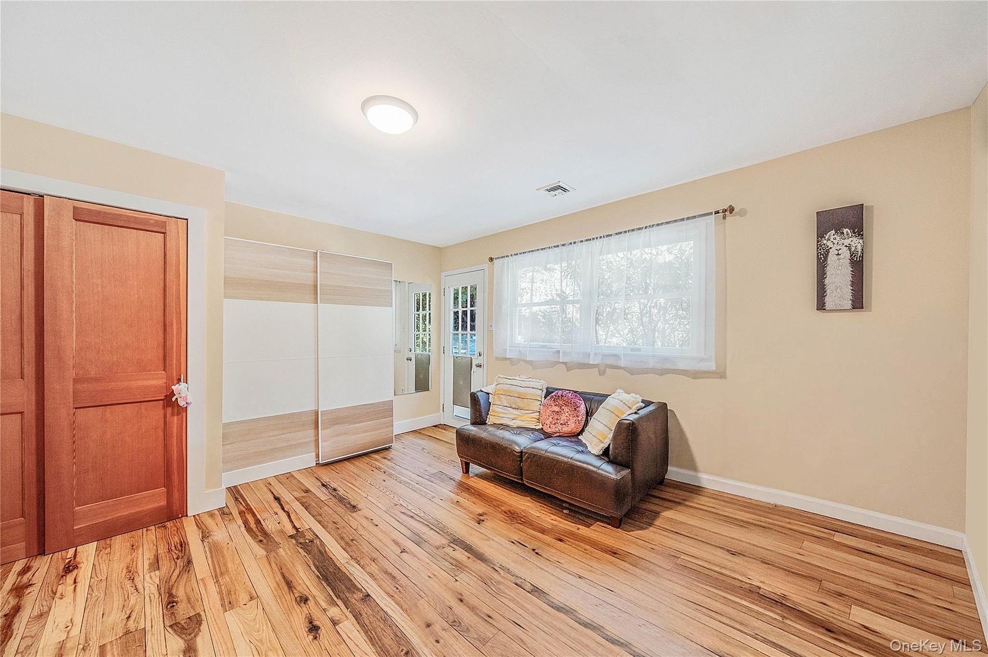 Office or Bedroom 6 - wood floors, outside entrance