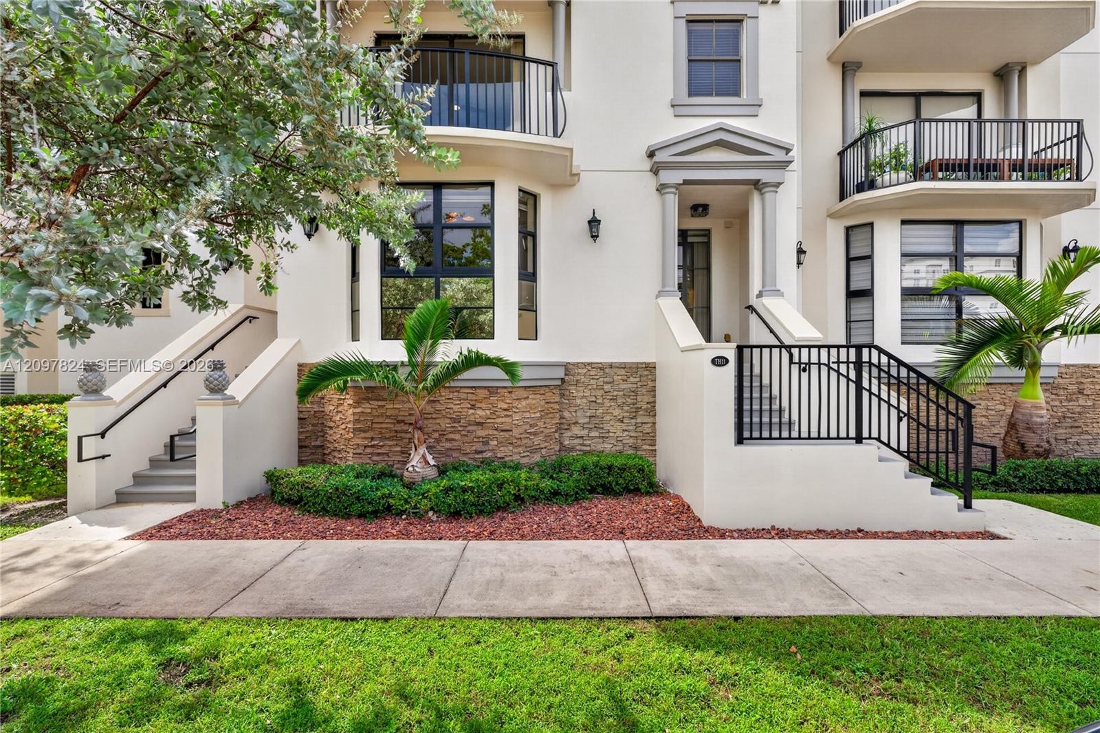 Street entry front door for the residence