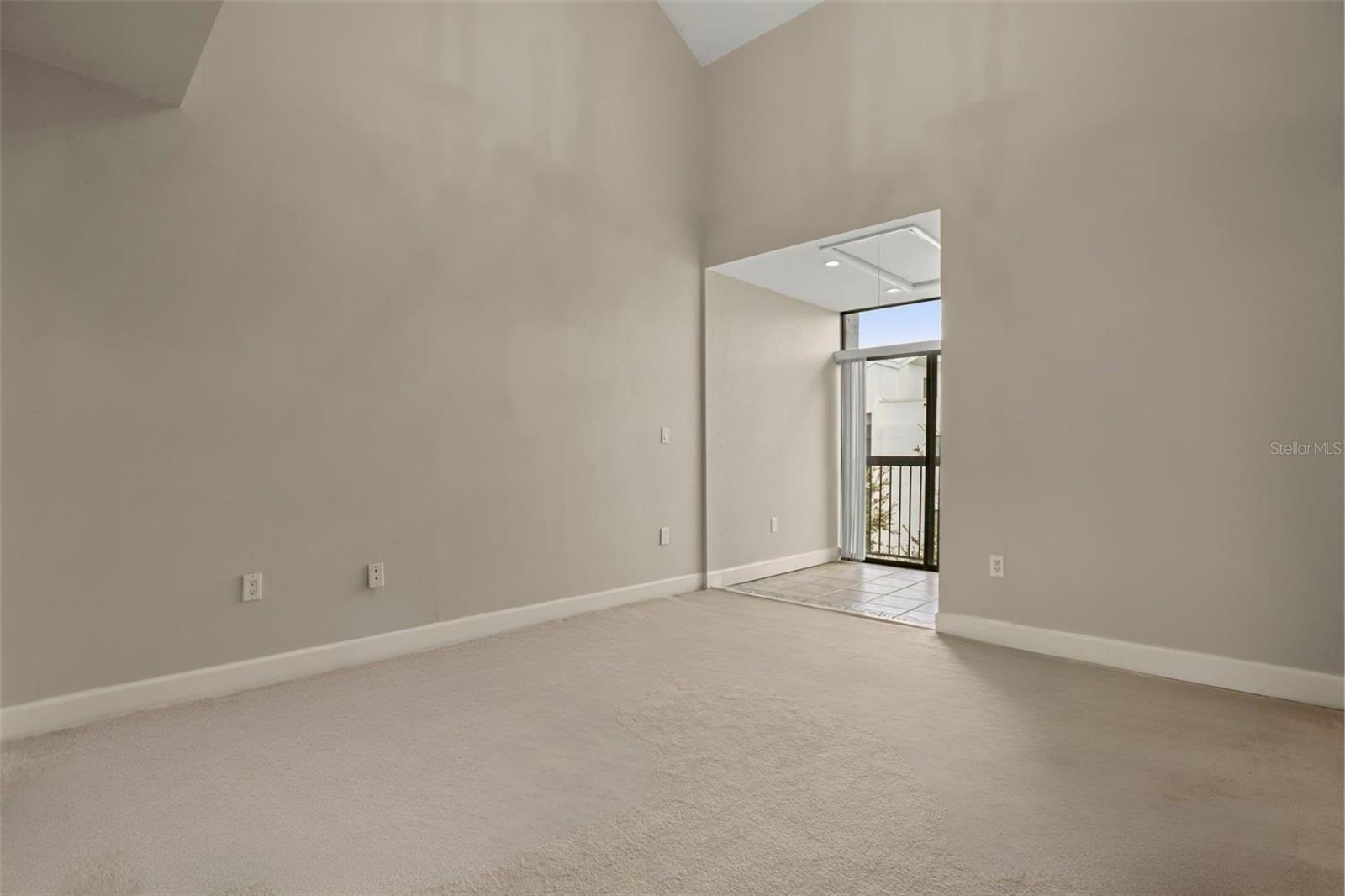 The 2nd bedroom includes its own sunroom with a Juliette balcony and vaulted ceilings to add to the openness. To make maximum use of the vaulted ceili