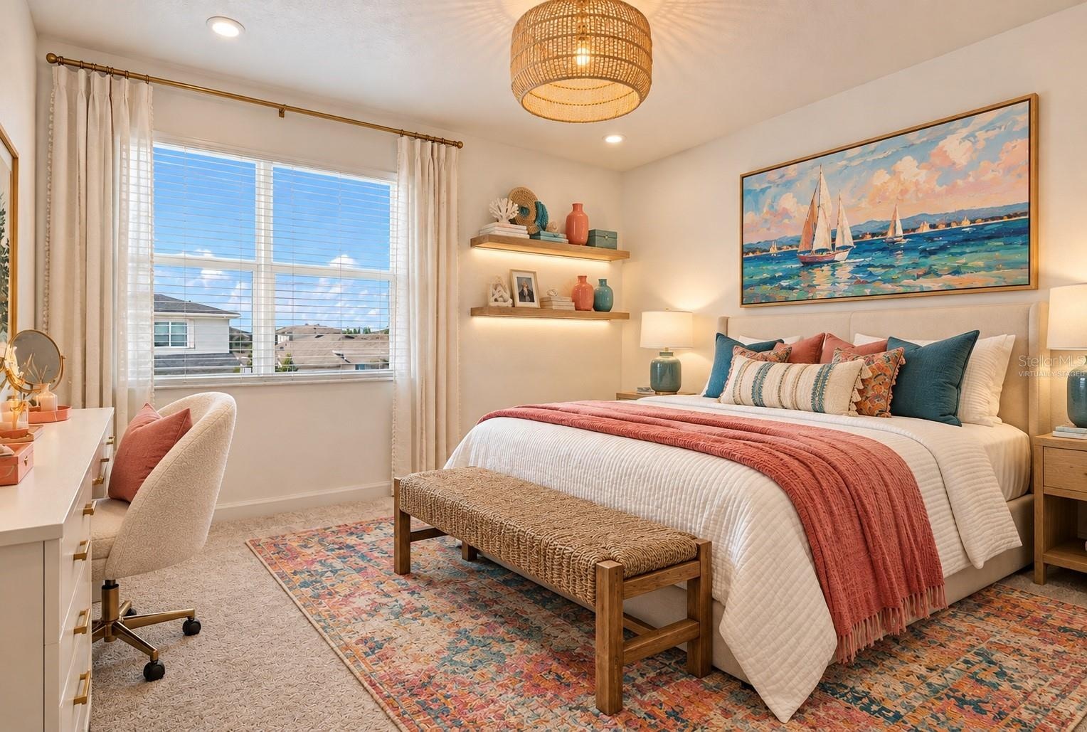 Virtually staged. Furniture and décor are digitally added for illustrative purposes only. Property is currently vacant.