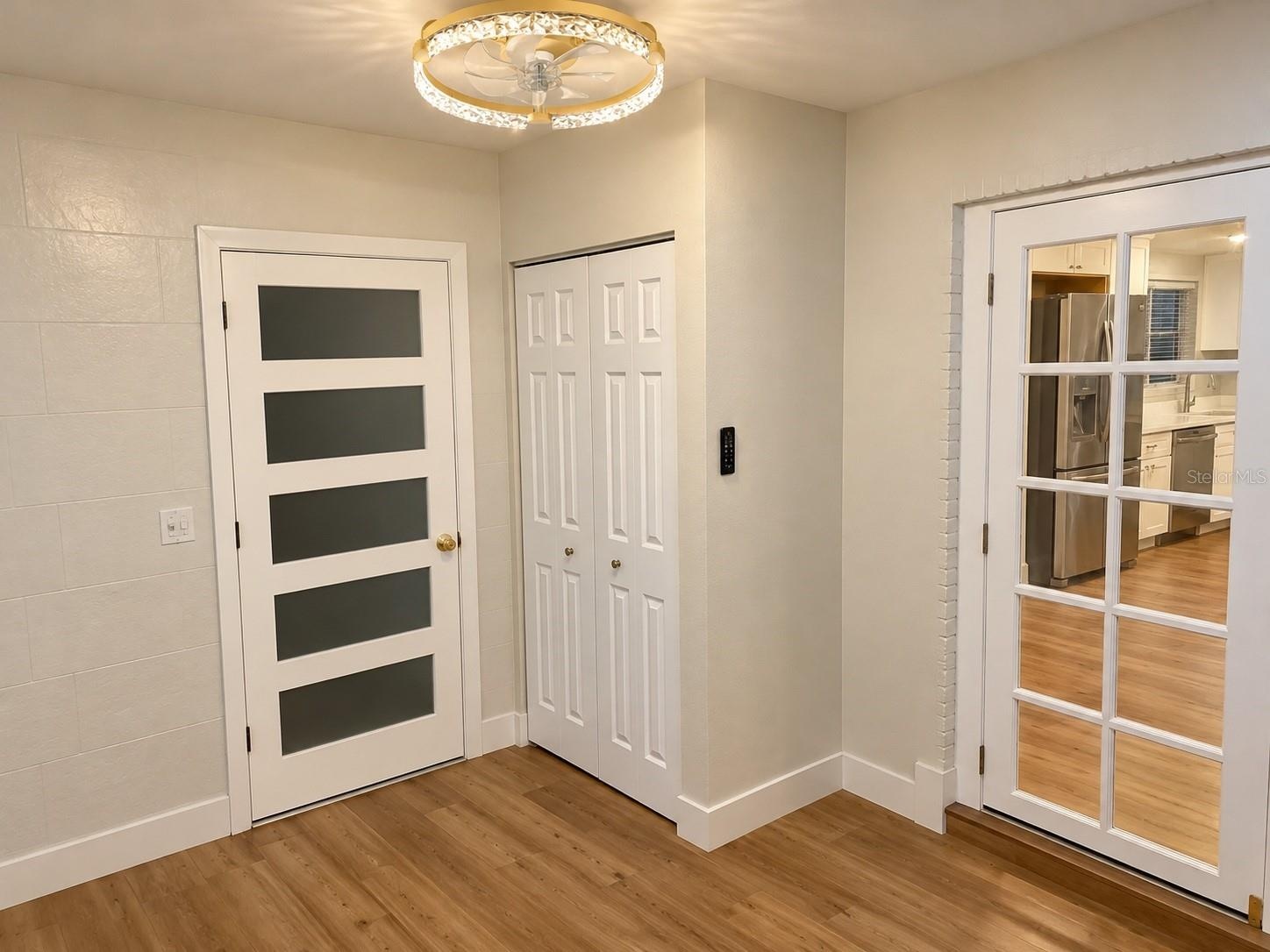Bedroom with own entrance