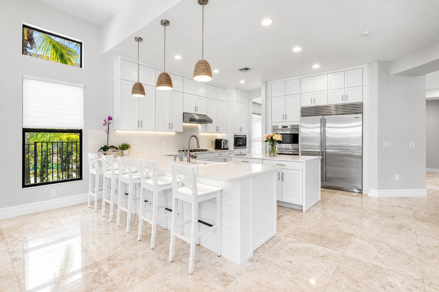 Bright Contemporary Coastal Kitchen