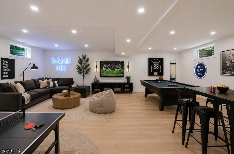 VIRTUALLY STAGED REC ROOM