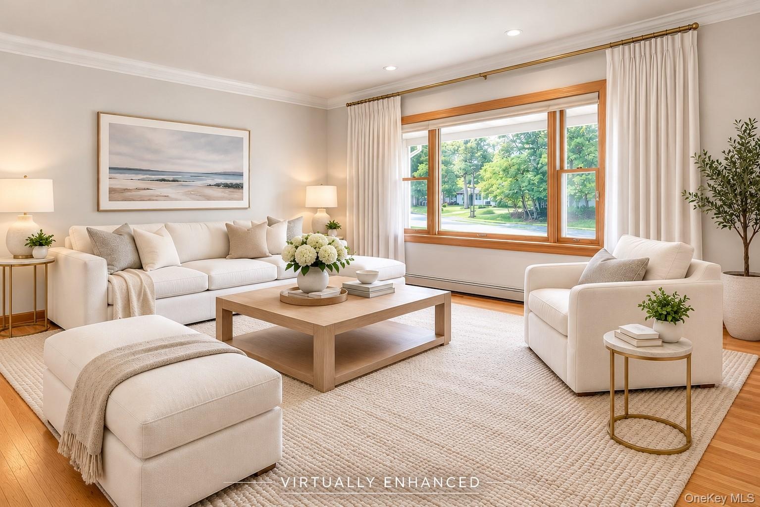 Virtually Staged Living Room