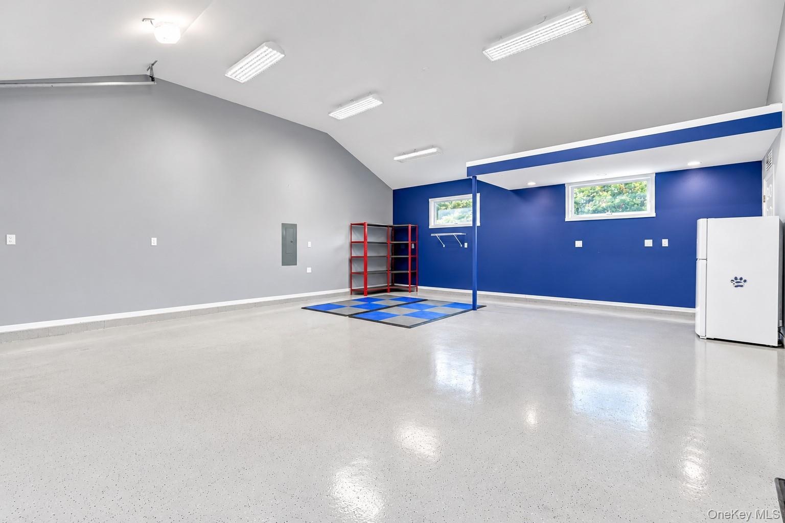 SECOND Garage With Radiant Heated Epoxy Floors, 14 Foot Ceilings, Wired for Lifts