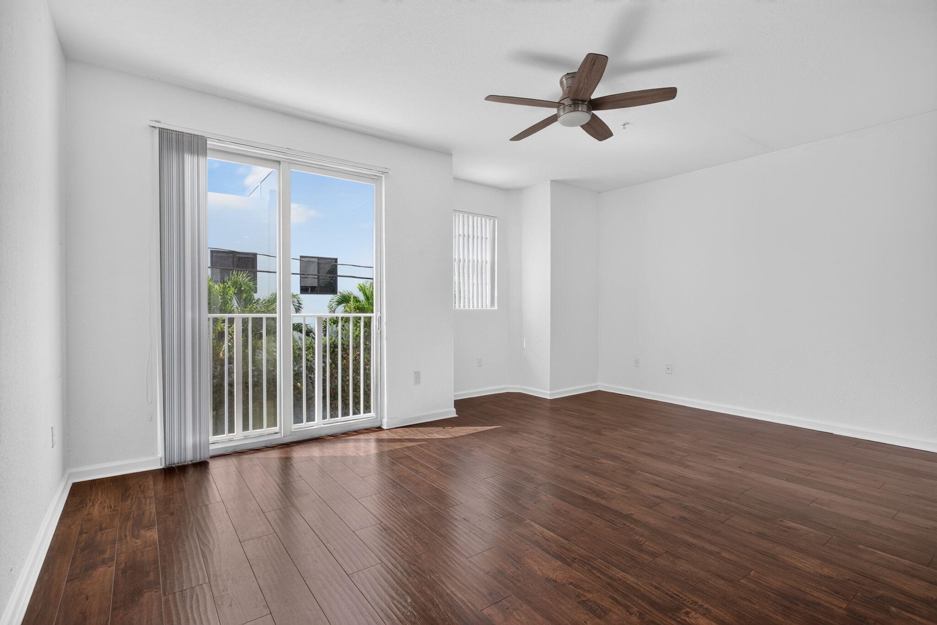 Hardwood-style flooring throughout