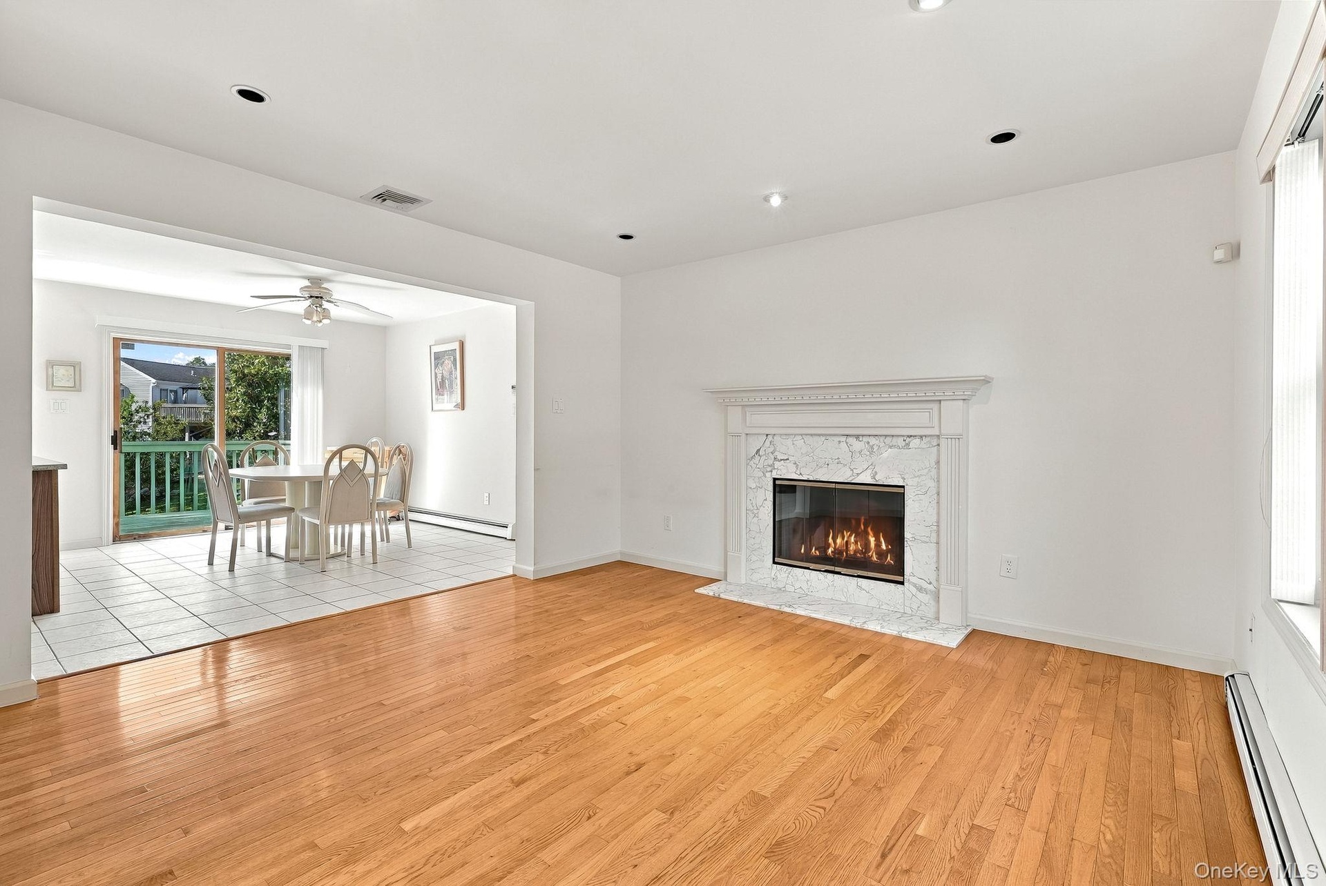 This modern center hall Colonial has a great open floor plan.