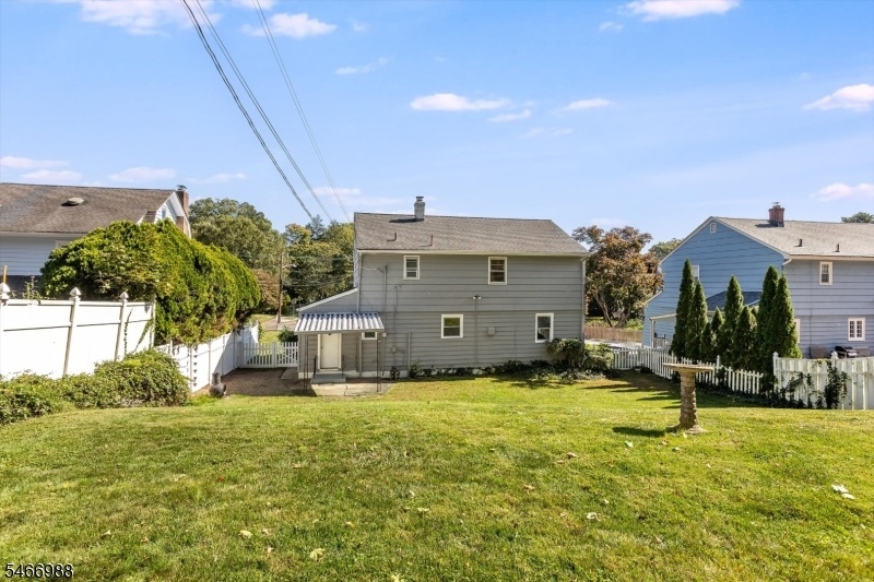 Rear patio and yard