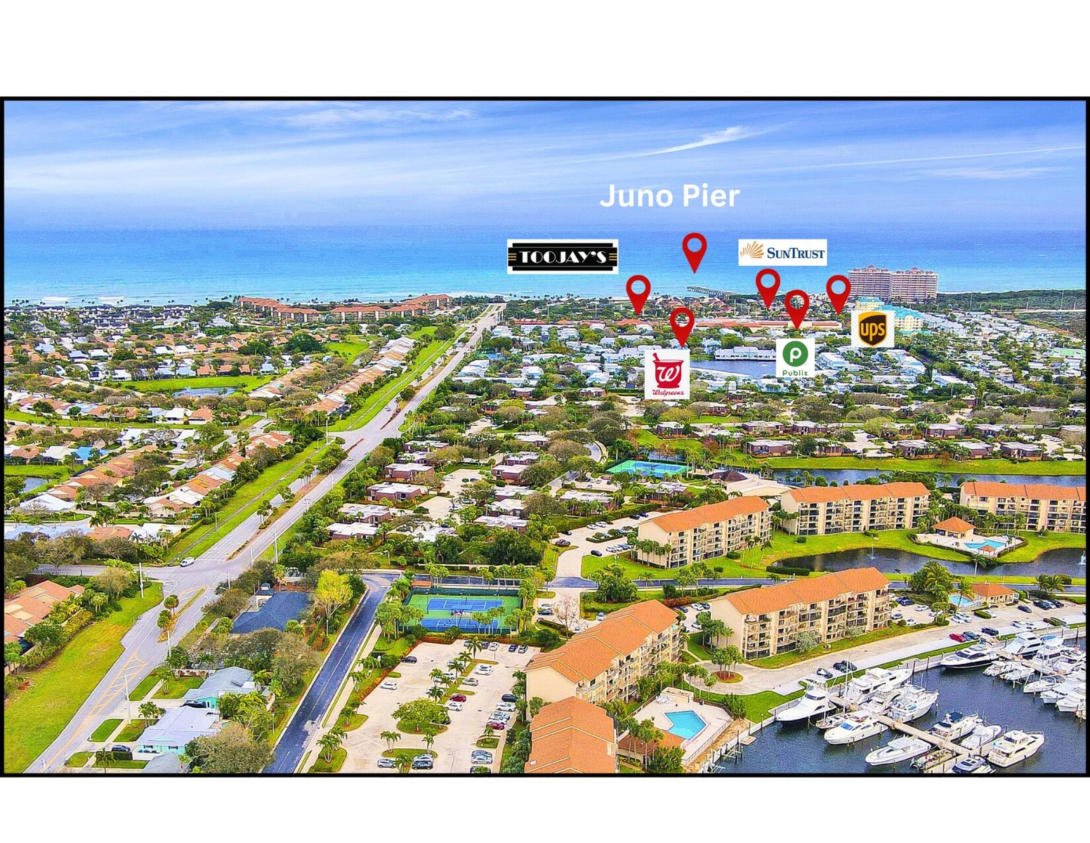 Convenient to shopping, dining, and the beaches.