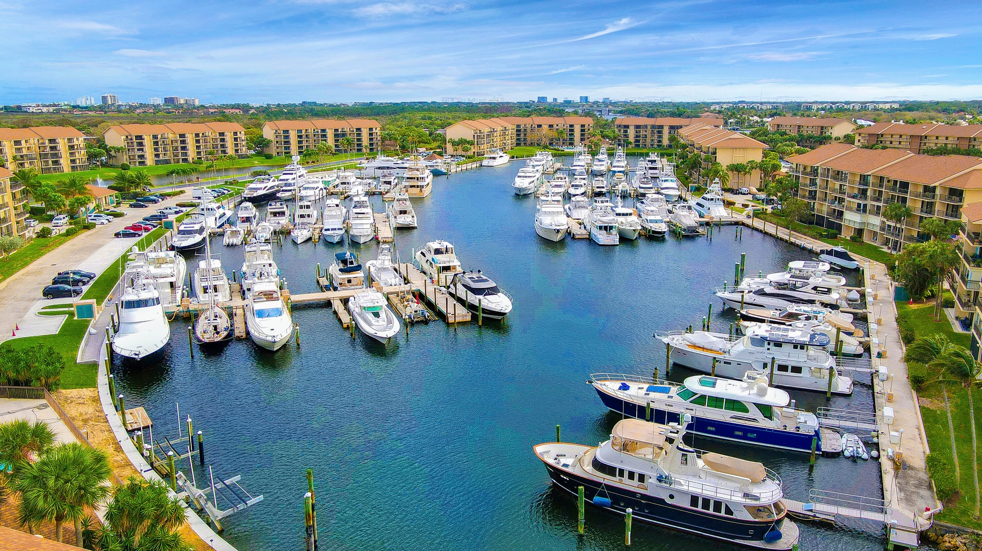 Great marina view.