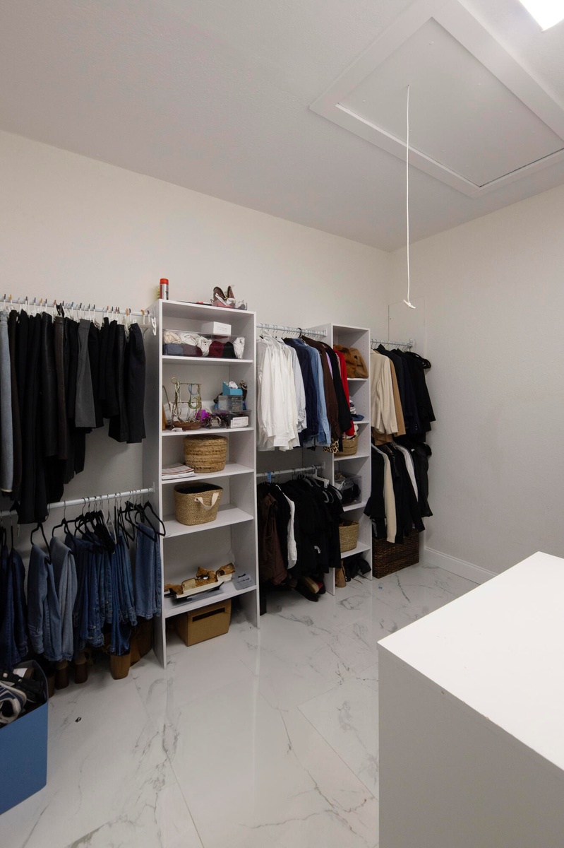 Primary walk-in closet