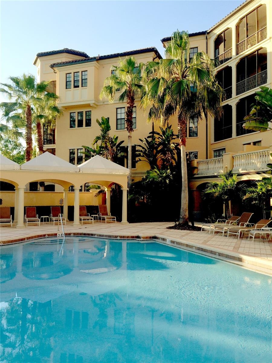 Resort-Style Heated Pool and Cabanas