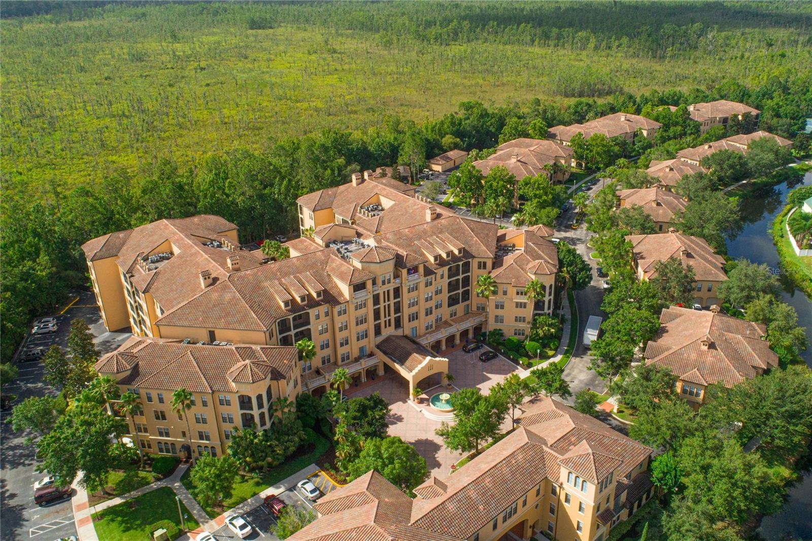 Aerial View of Mirasol -Nature Preserve Borders the Community
