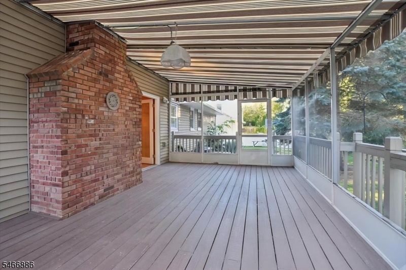 Outside Screened in Deck
