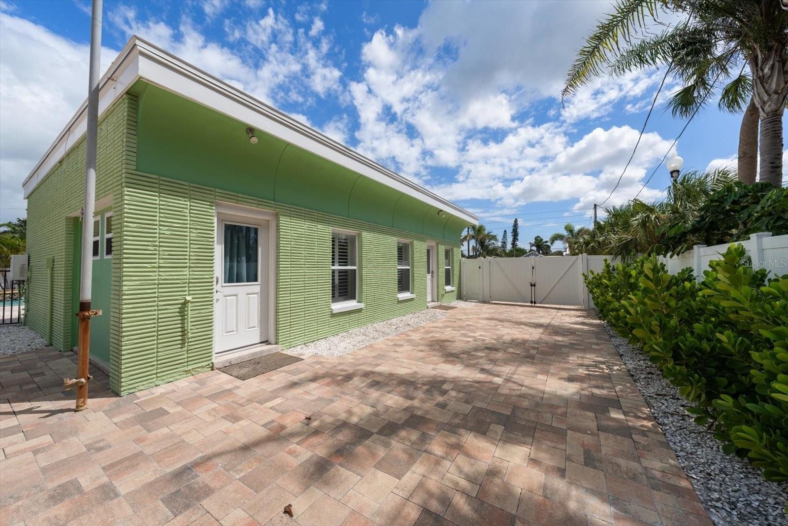 Furnished one bedroom with pool views