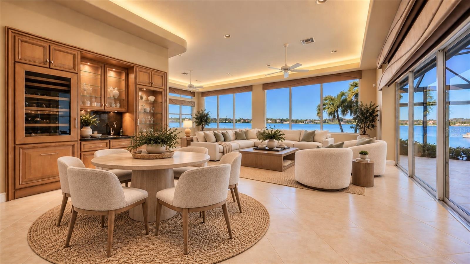 Virtually staged