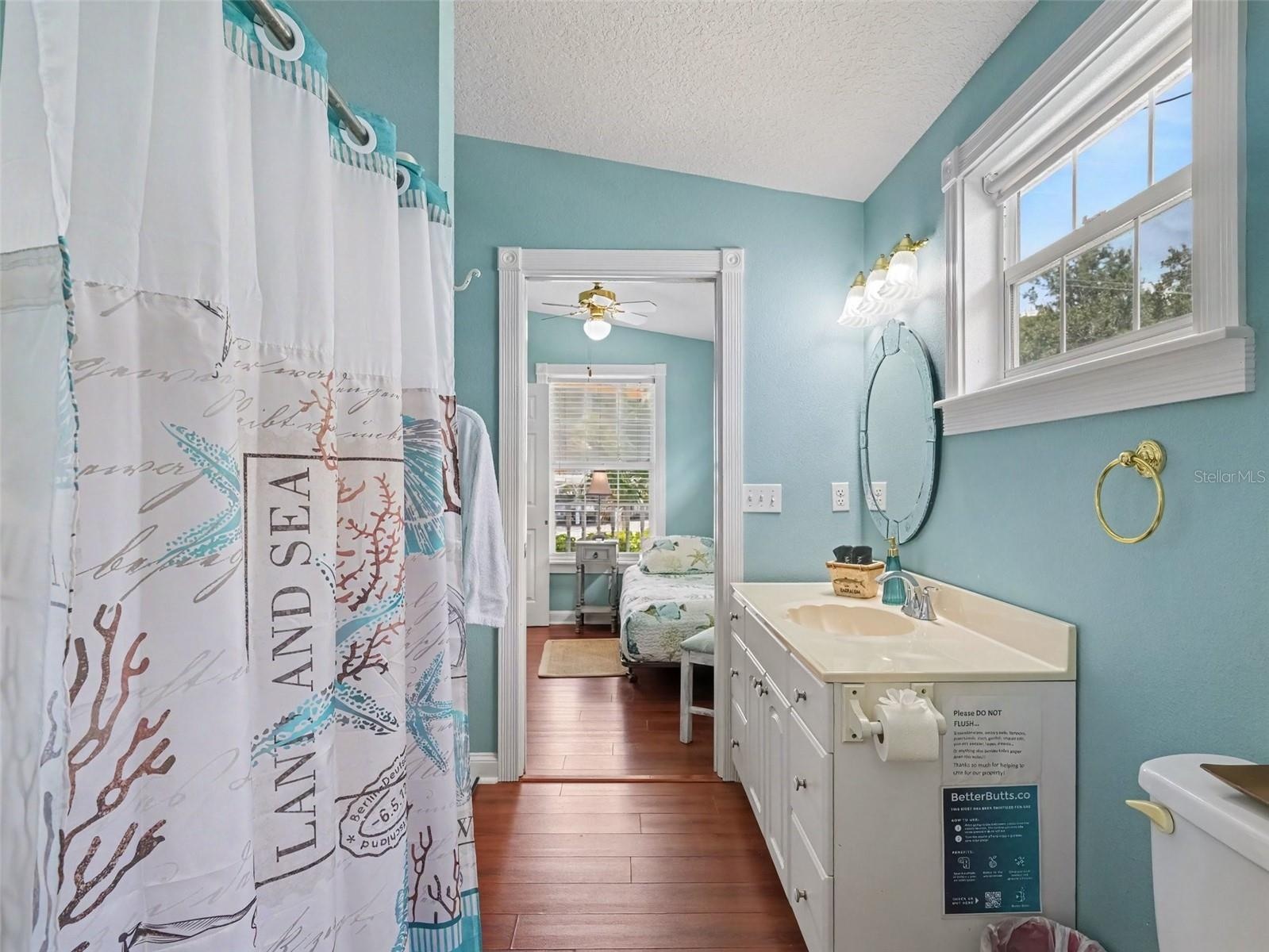 Jack and Jill bathroom downstairs
