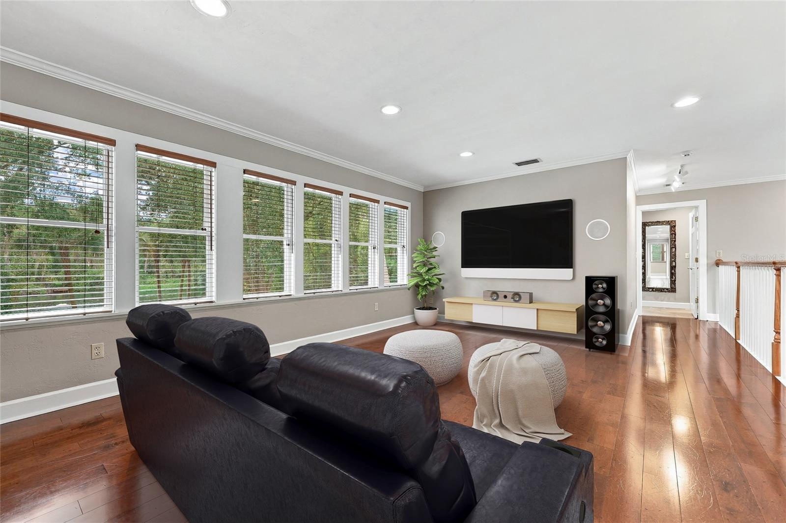Virtually Staged Open Great Room