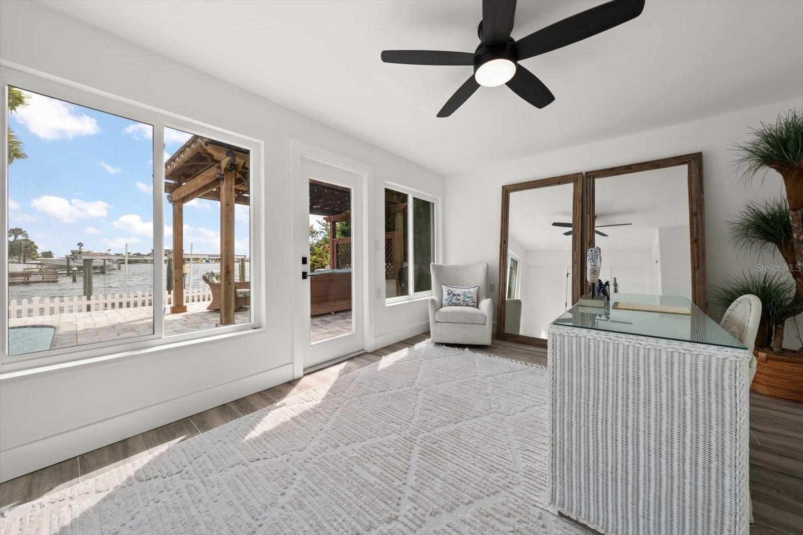 4th Bedroom/Office with Access to Backyard