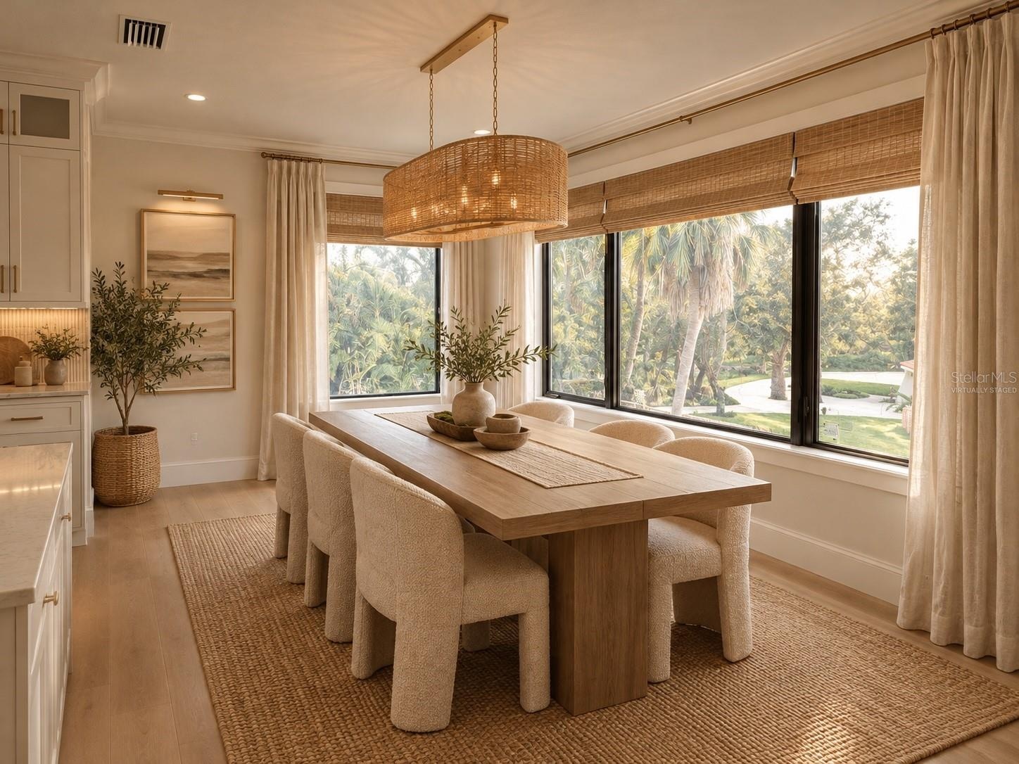 Virtually Staged Dining Room