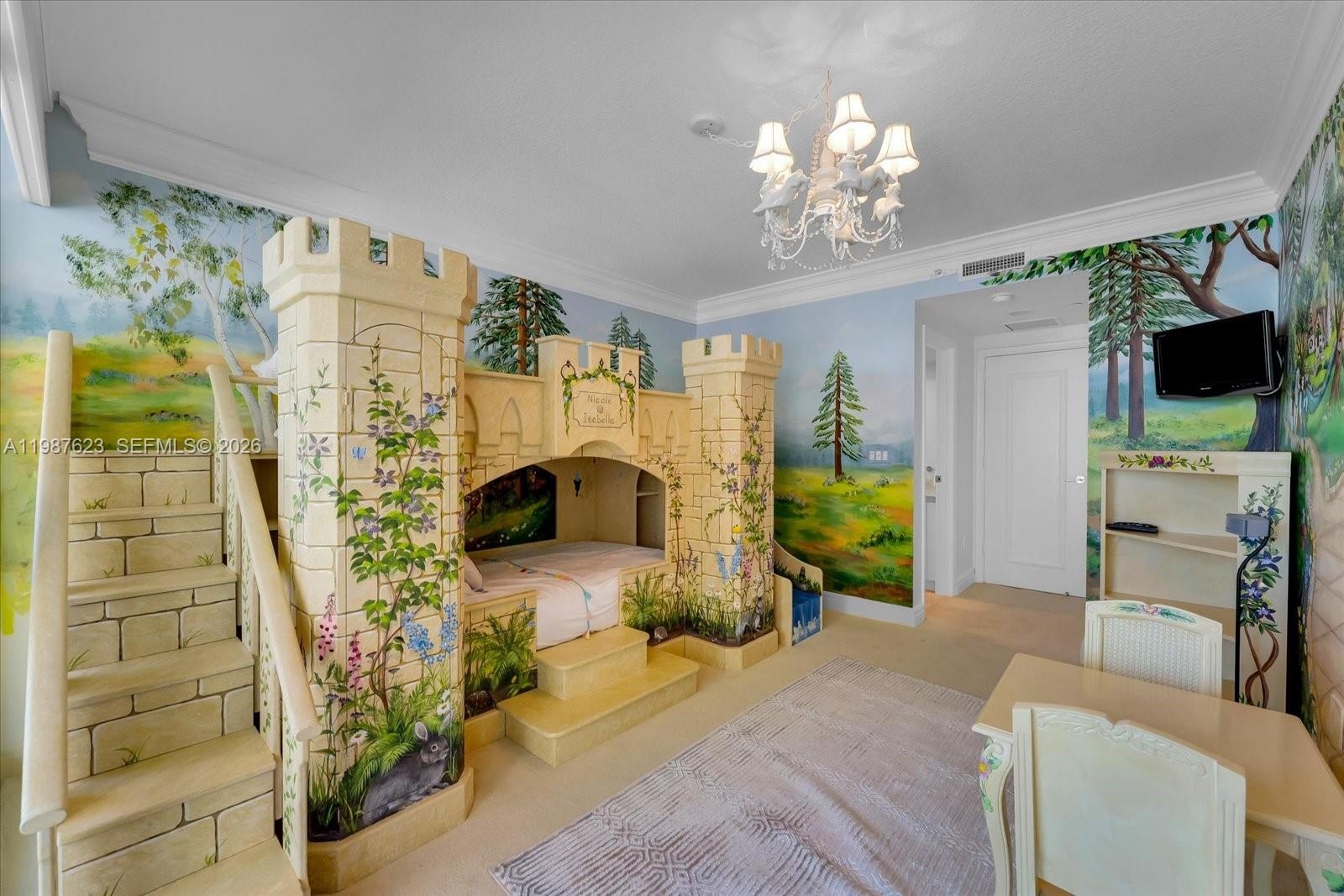 Property may also be rented as a 2-BD for $17,900/month with this bedroom locked.