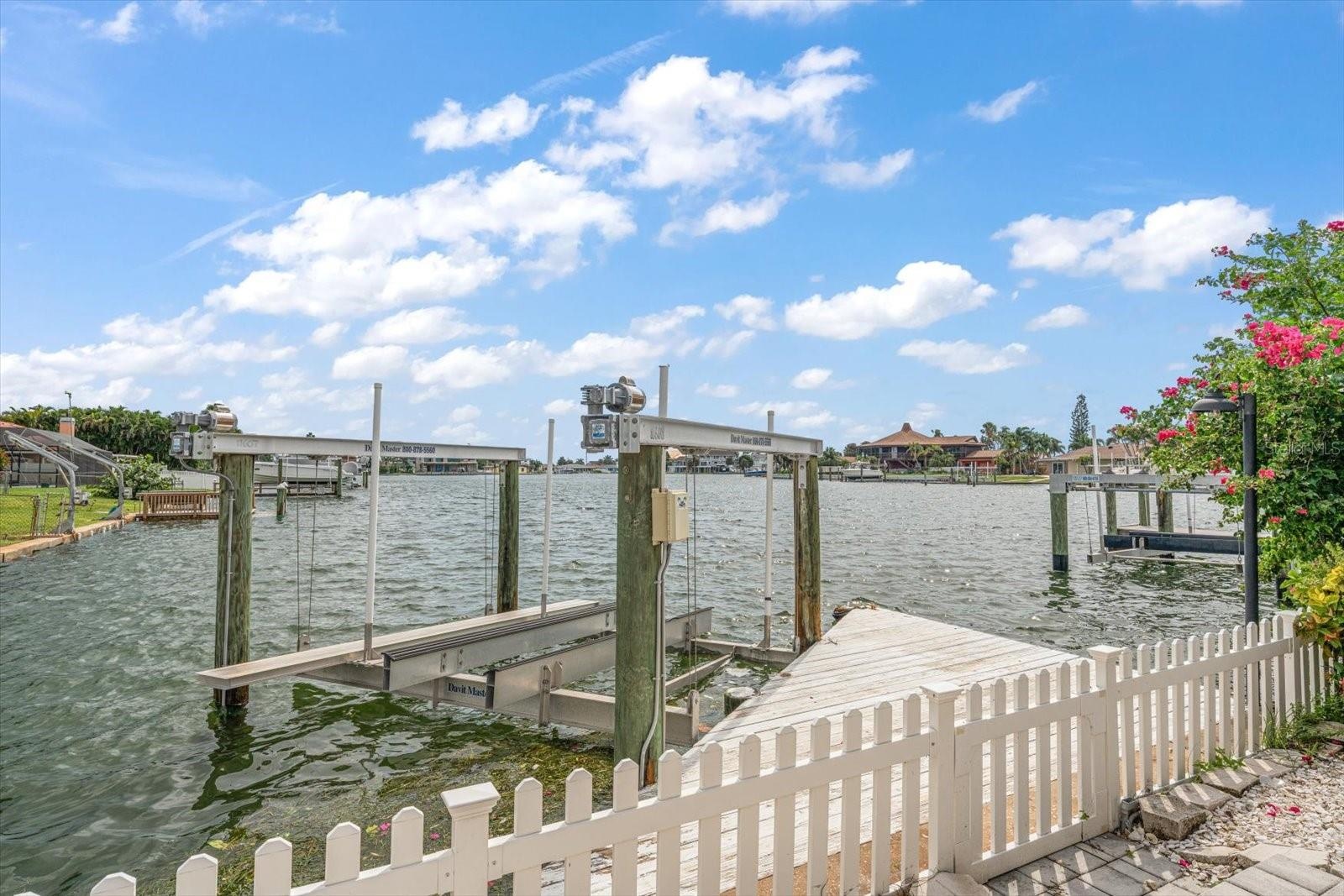 Dock with 10,000 lb. Boat Lift