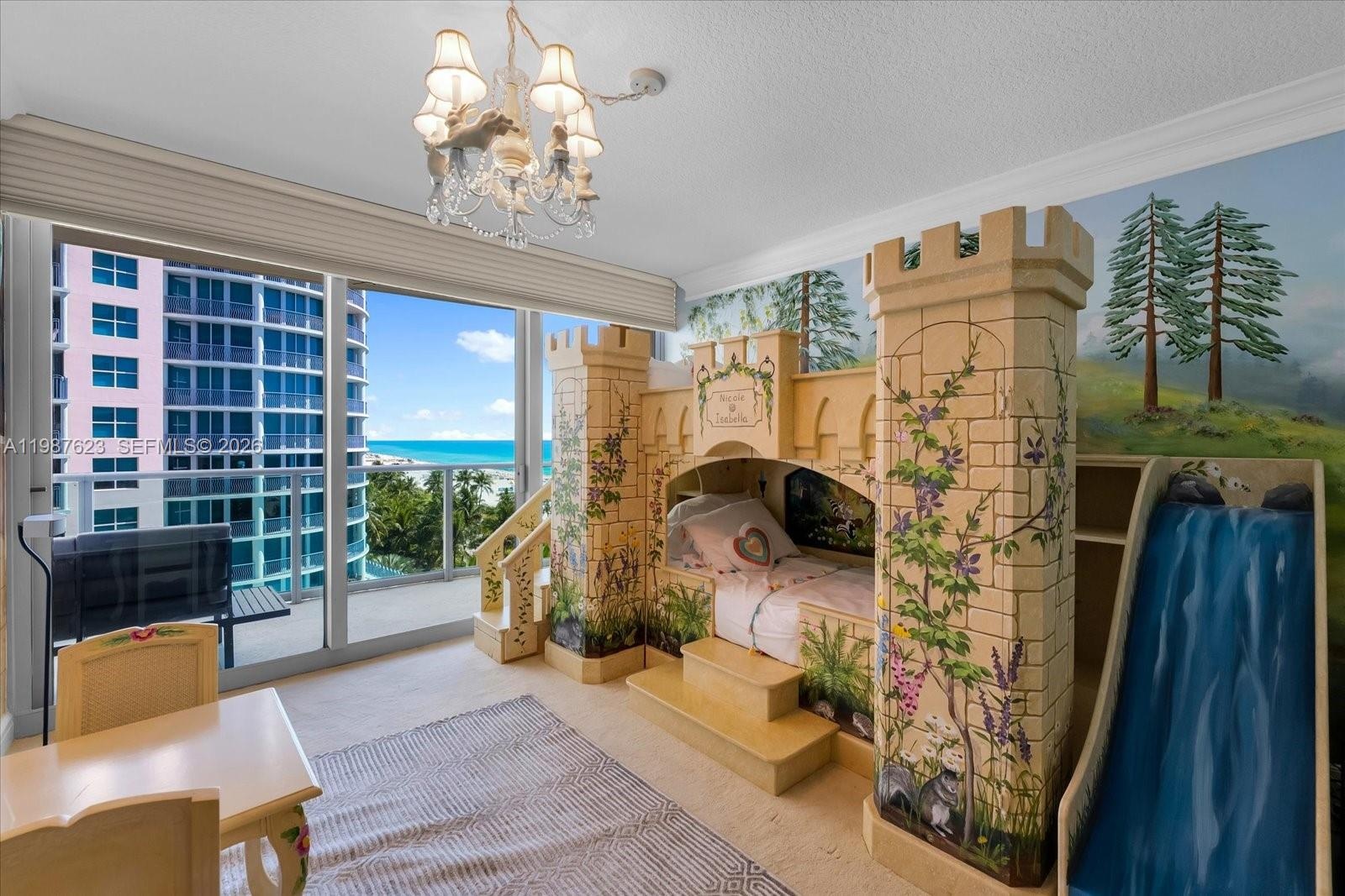 Property may also be rented as a 2-BD for $17,900/month with this bedroom locked.