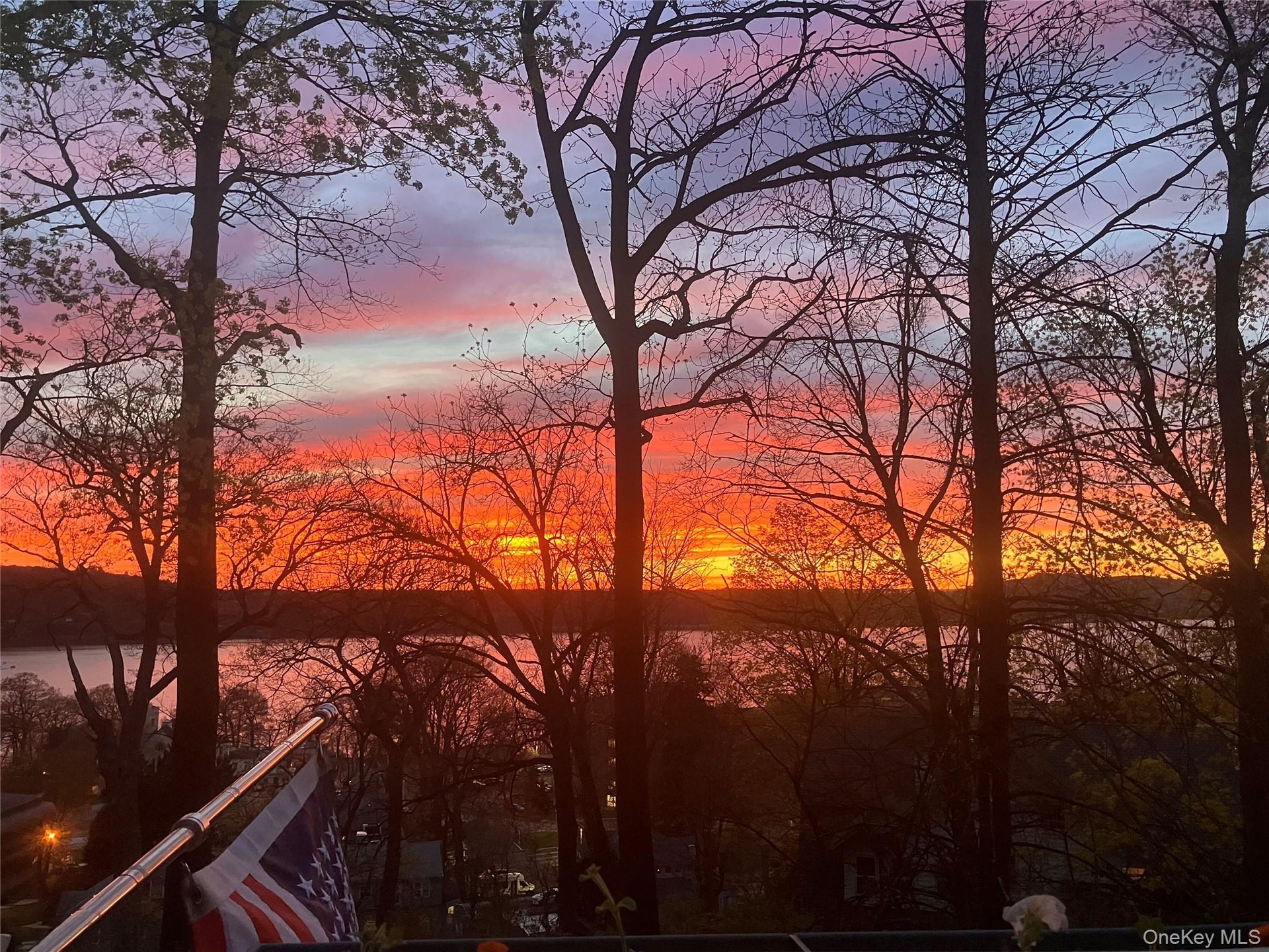 Winter sunset.