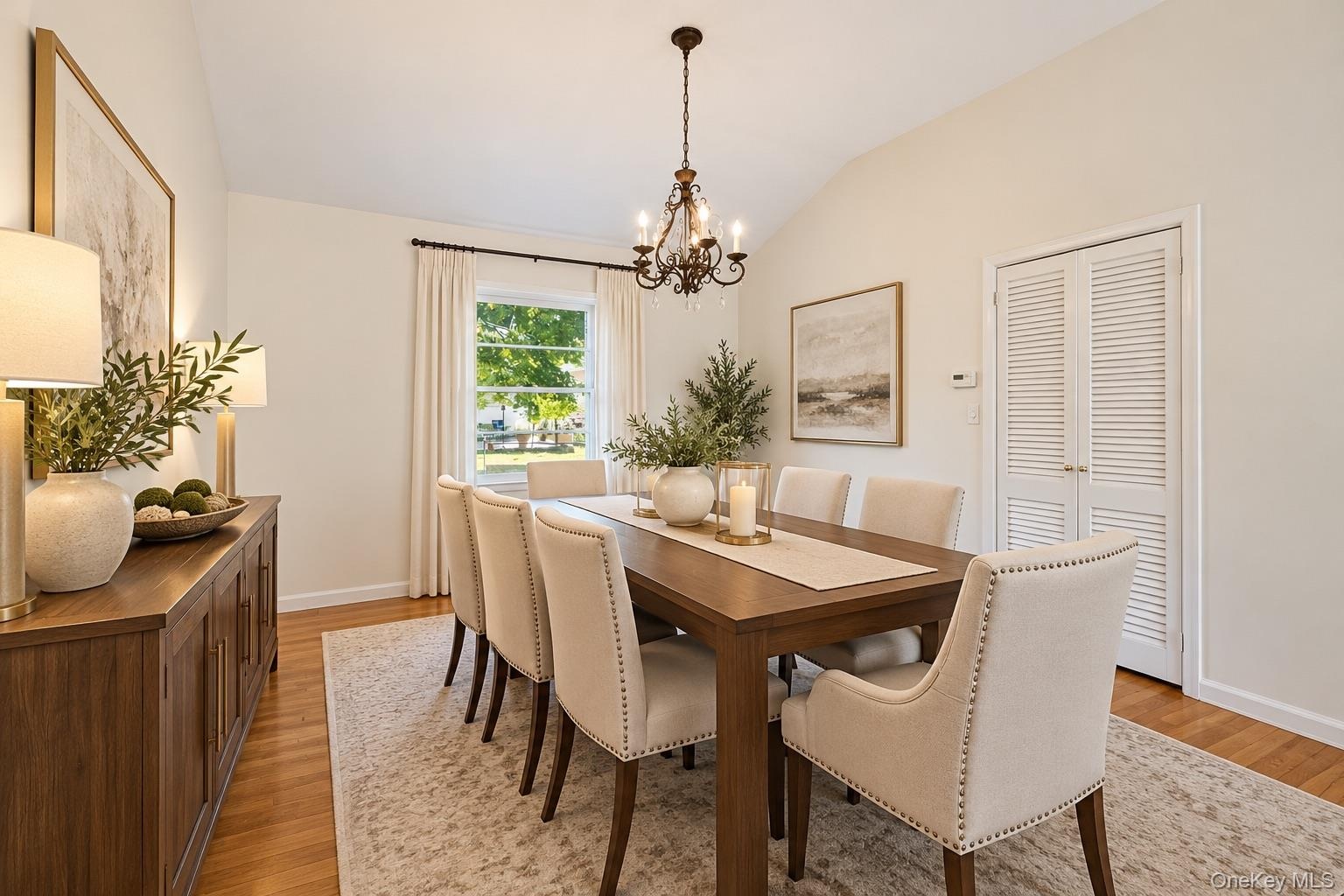 Virtually Staged Dining Room
