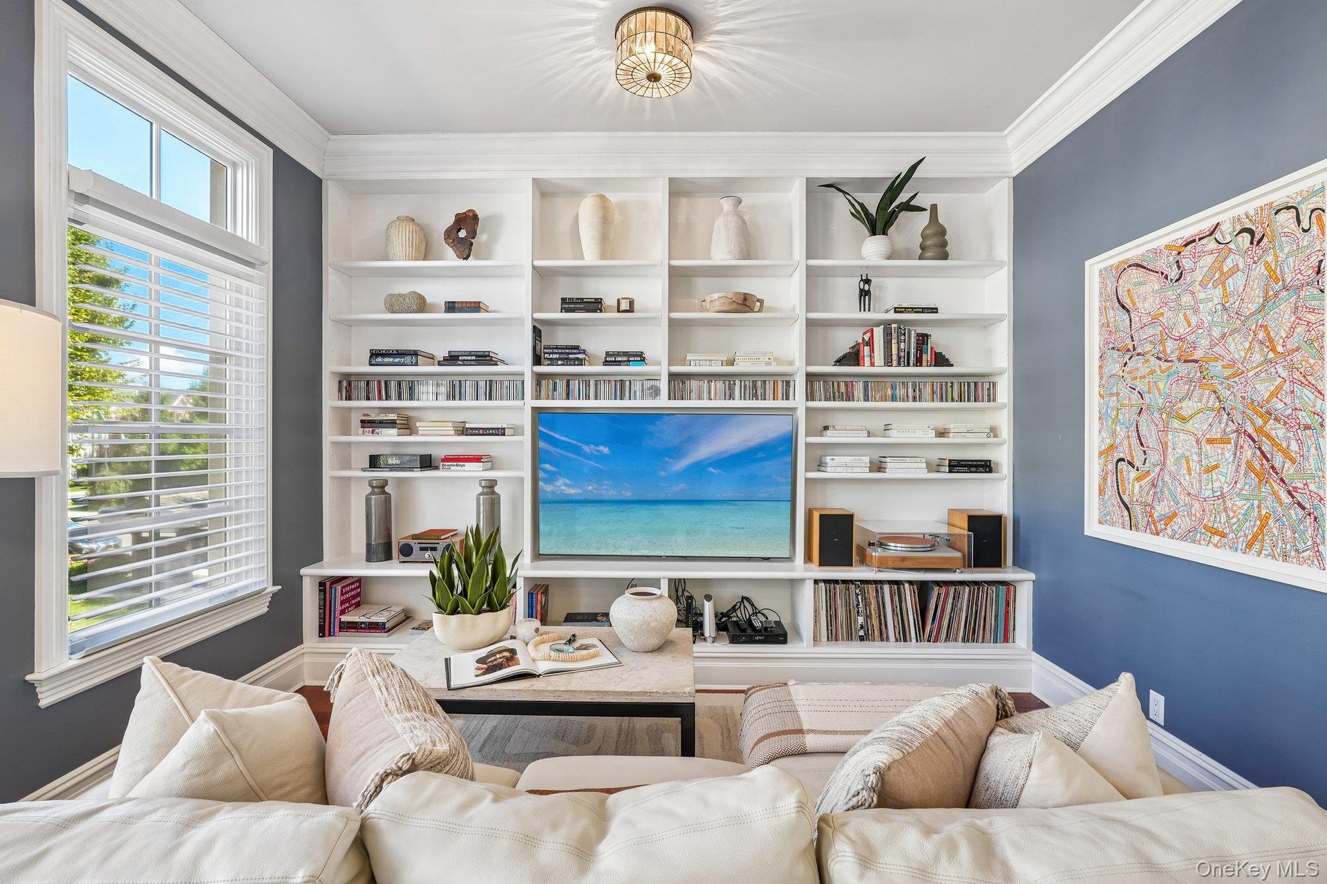 Family Room for morning coffee off the kitchen Island