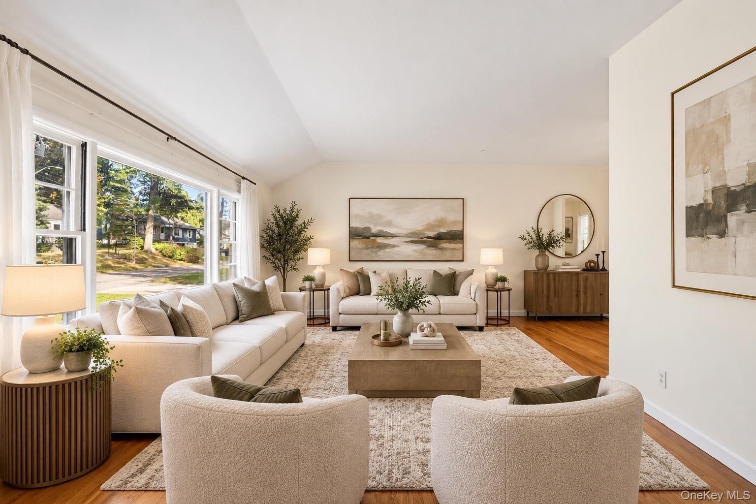 Virtually Staged Living Room