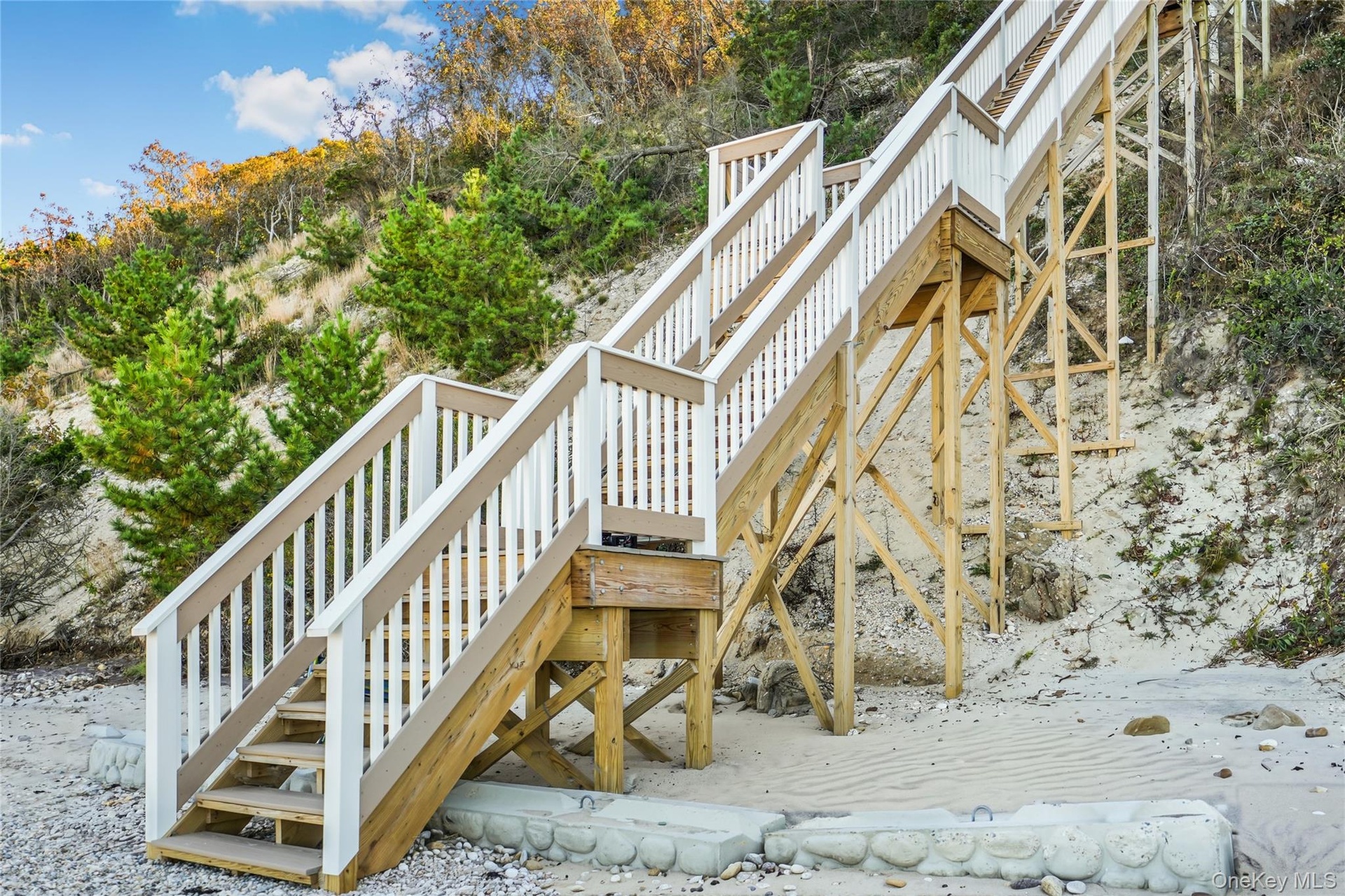 Beach stair (digitally enhanced)