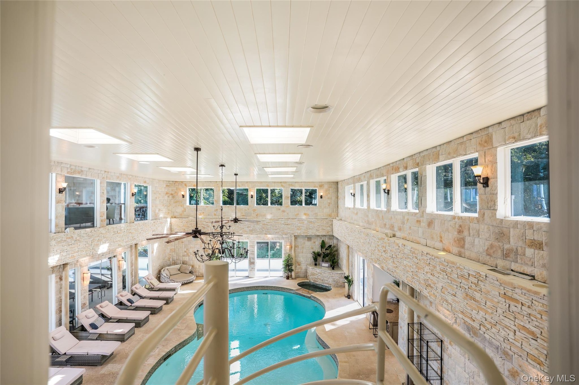 Indoor pool from above