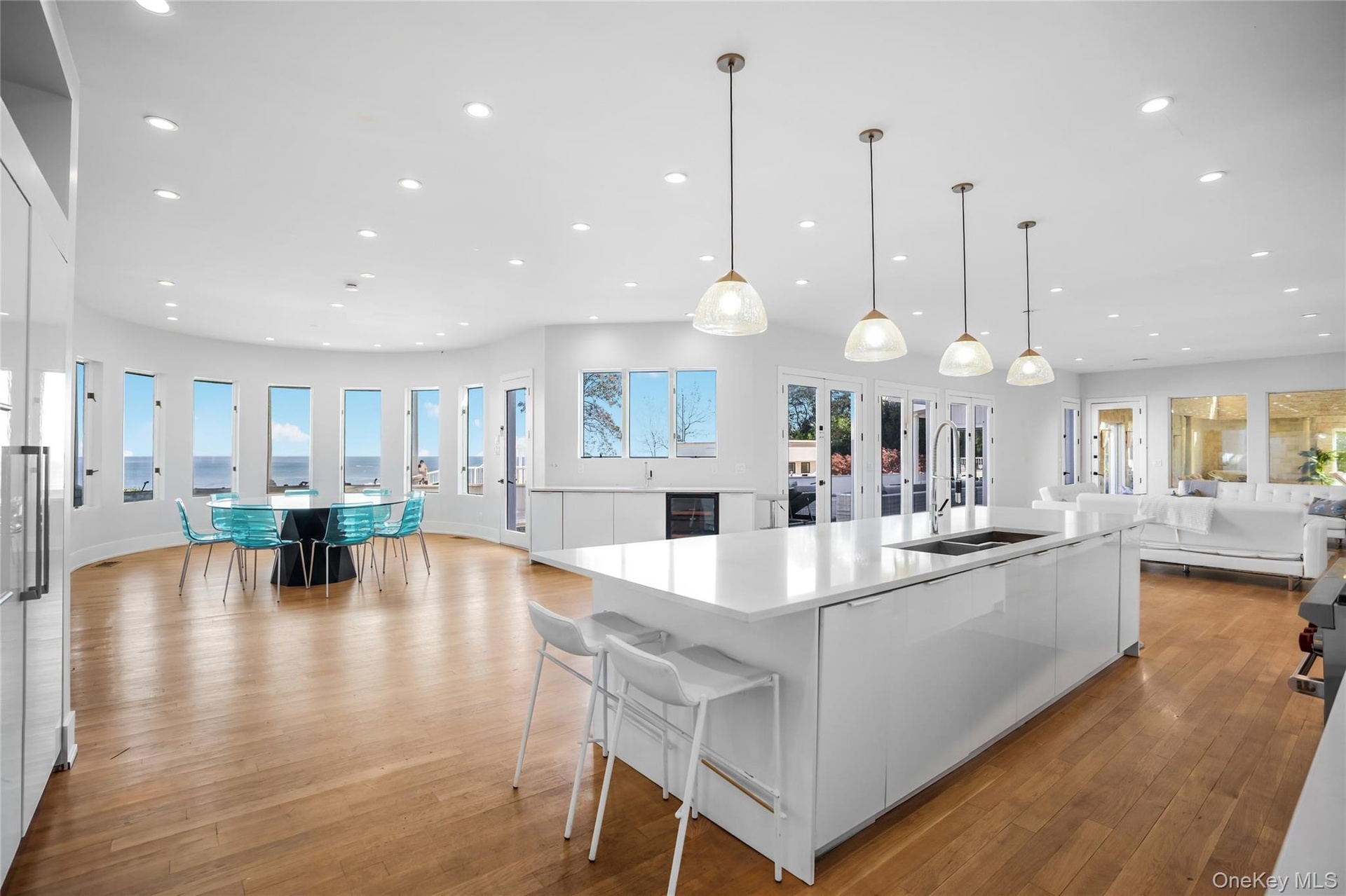 Kitchen and great room (digitally enhanced)