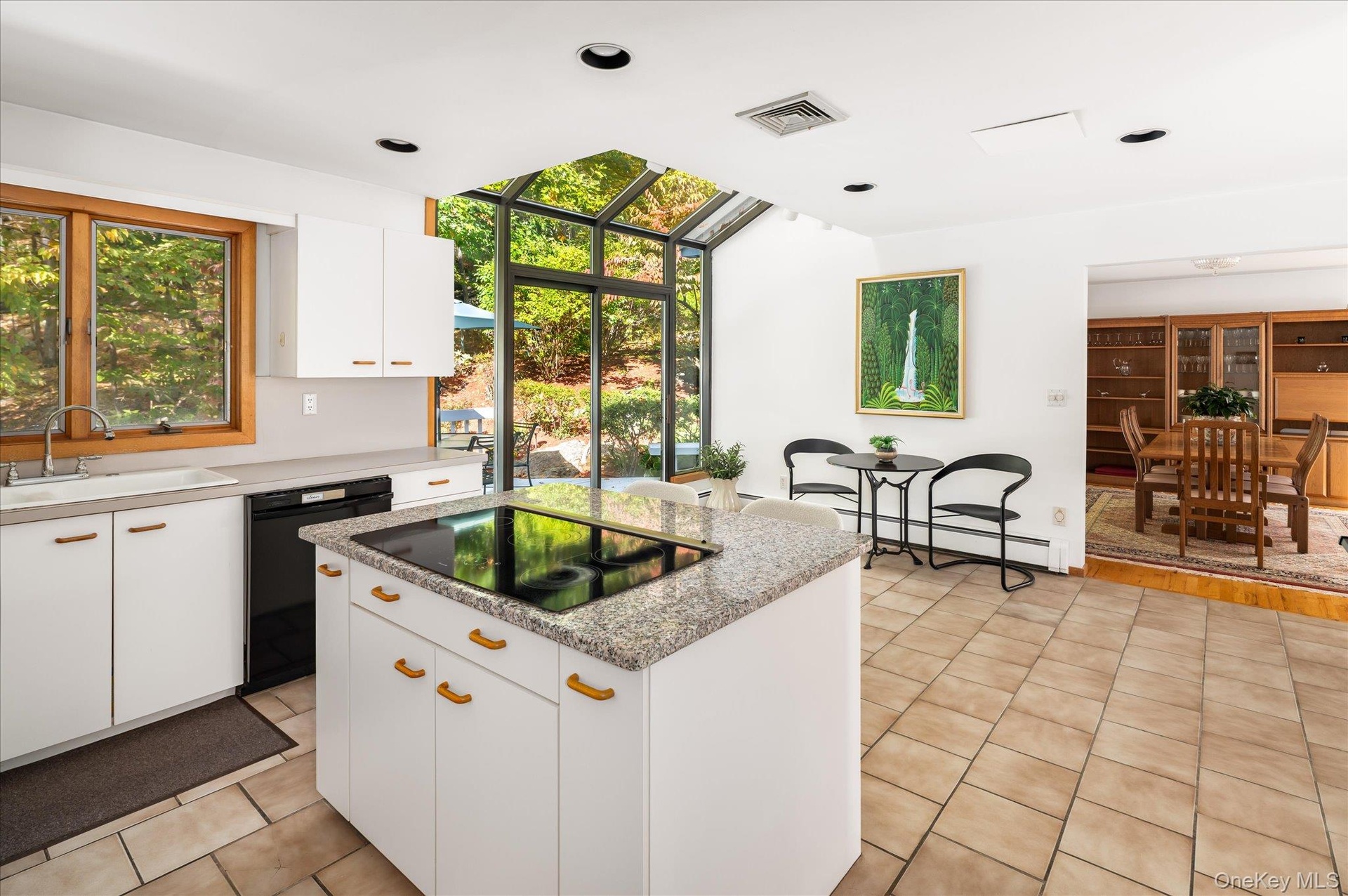 Kitchen open to Dining Room