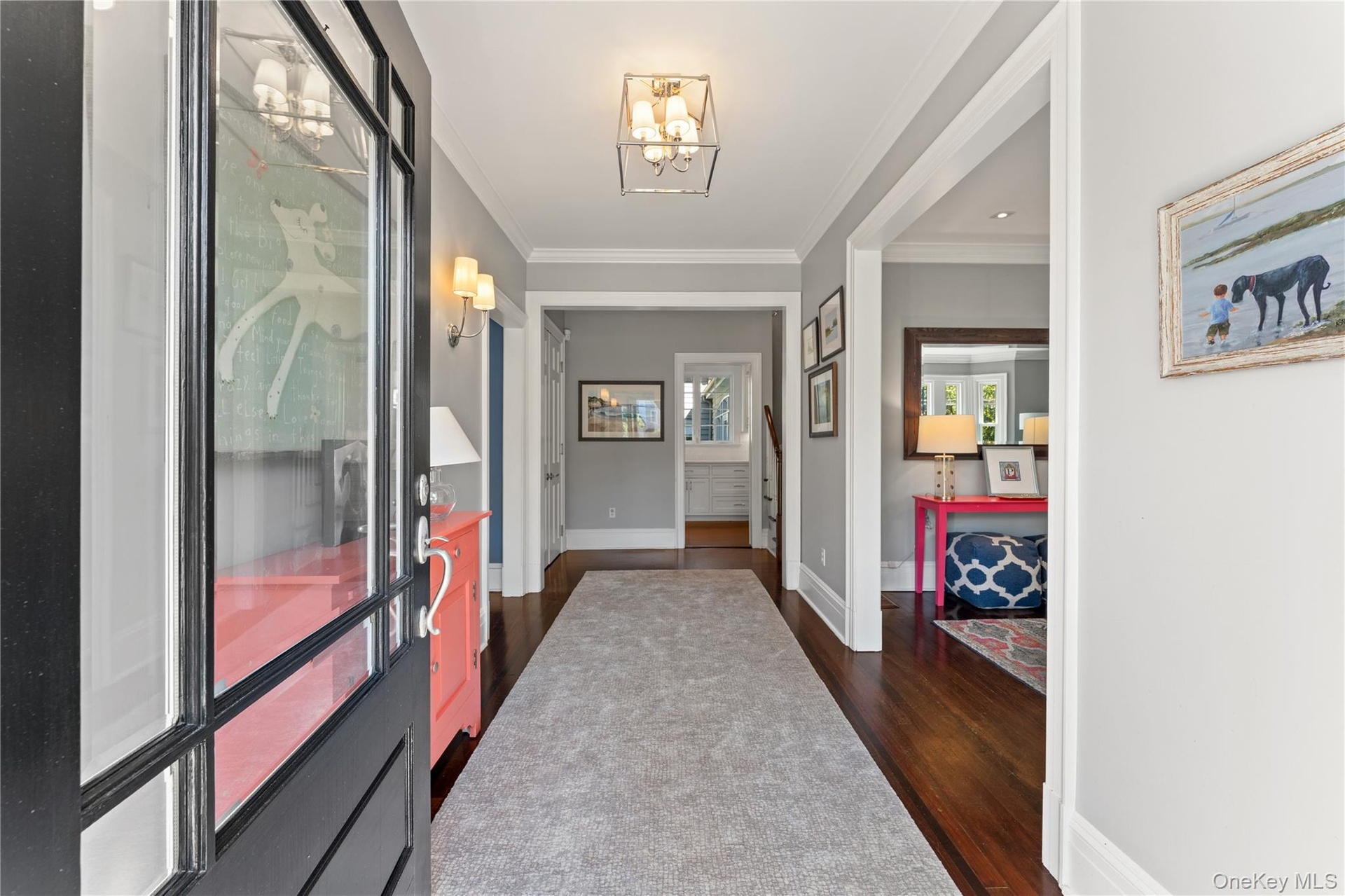 Gracious entrance foyer