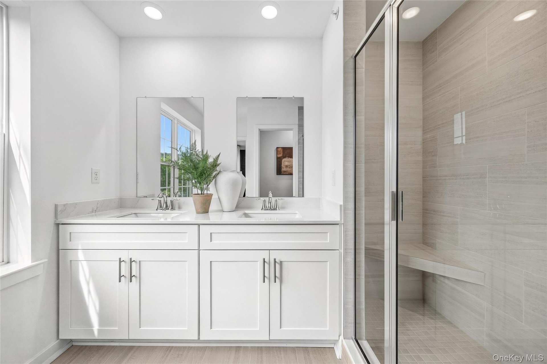 Owners double sink vanity