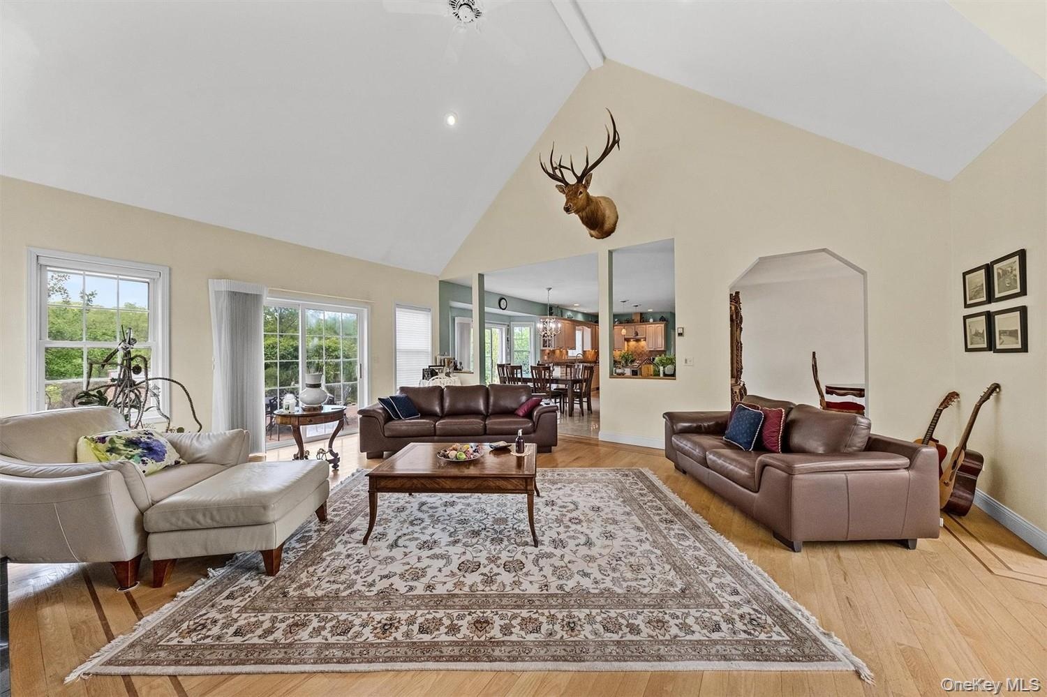 Living area featuring light wood-type flooring