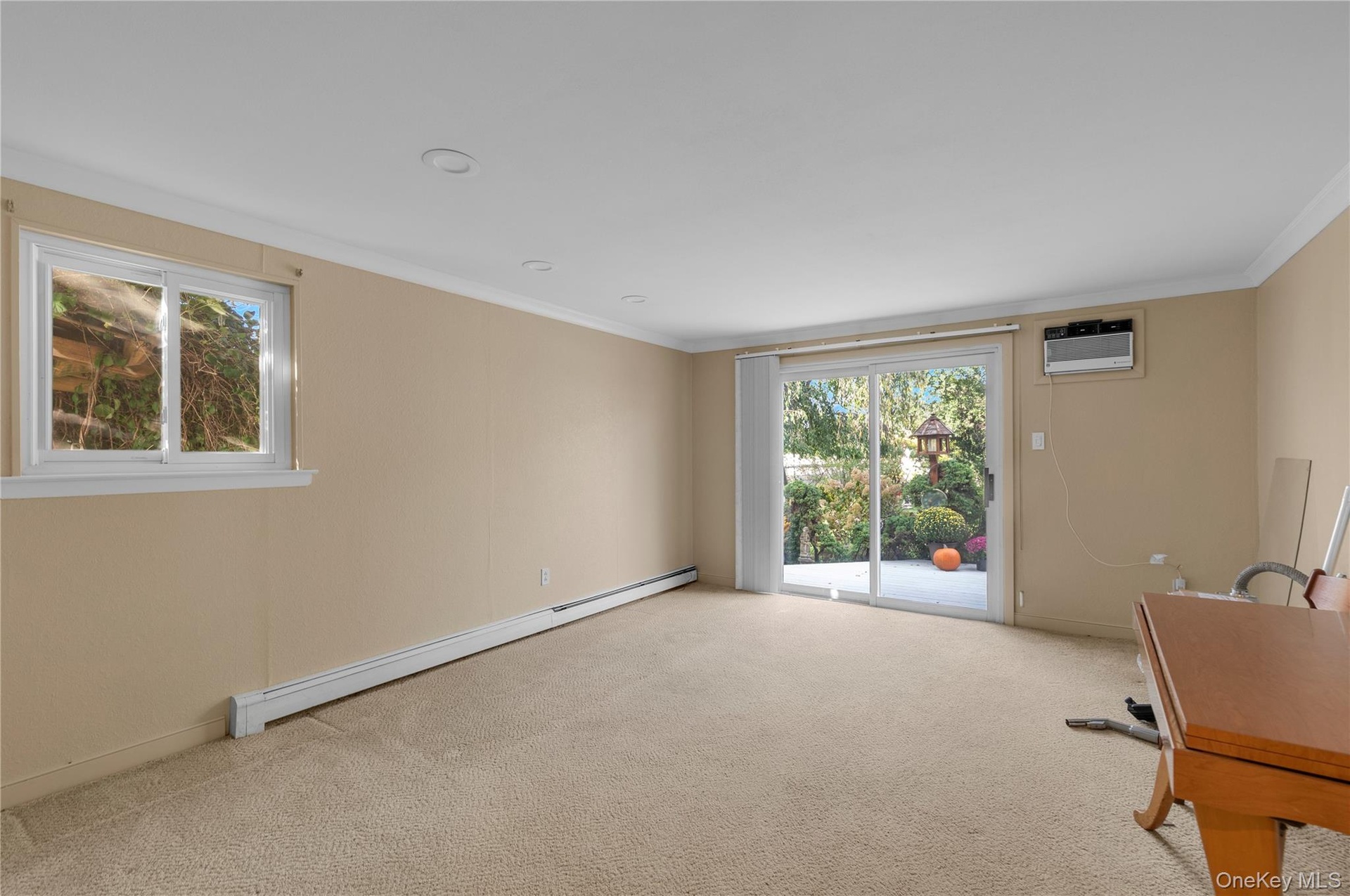 Lower Level Den with Sliders to Yard