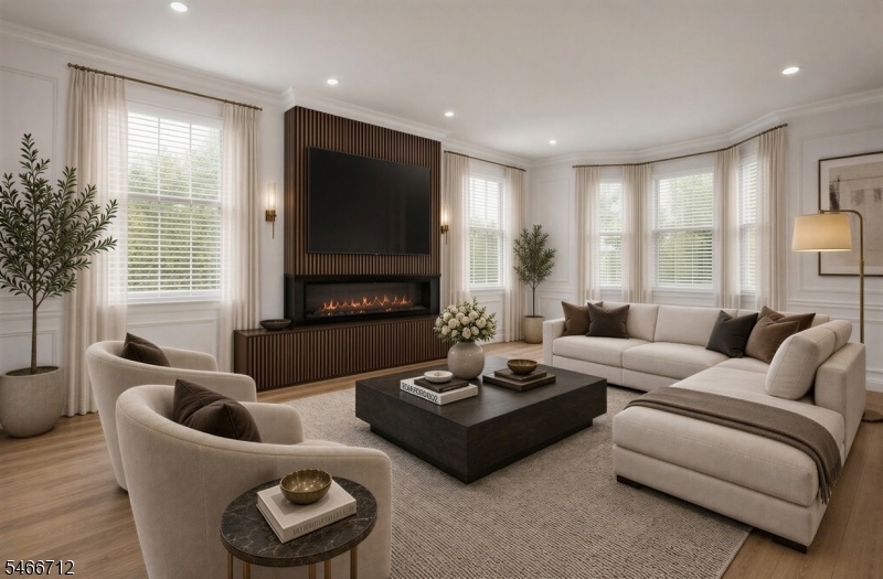 Virtually Staged Living Room