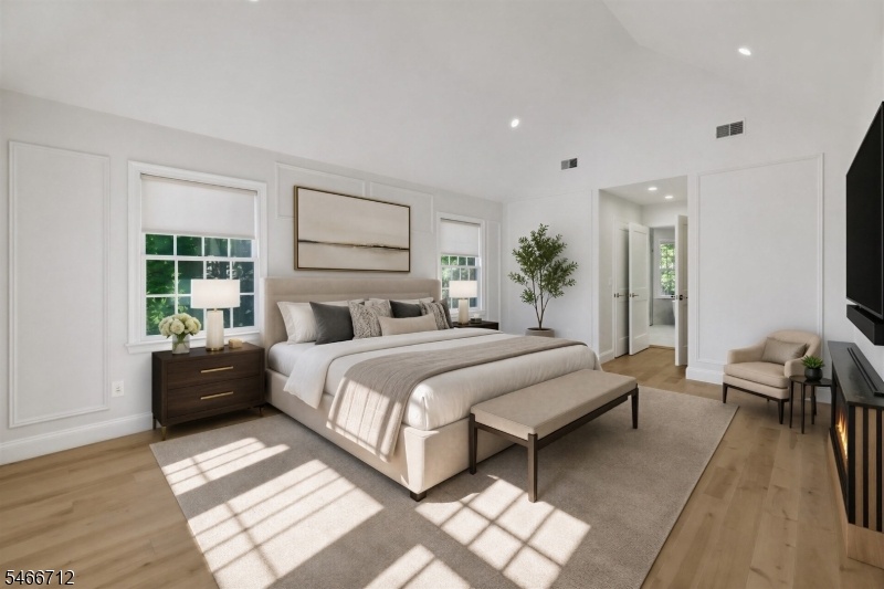 Virtually Staged Primary Bed