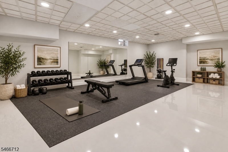 Virtually Staged Basement