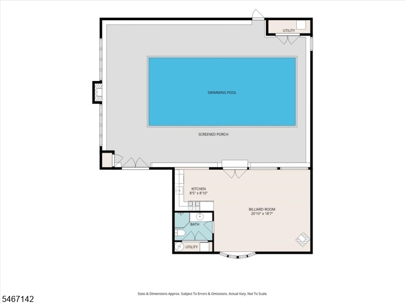 pool house floor plan