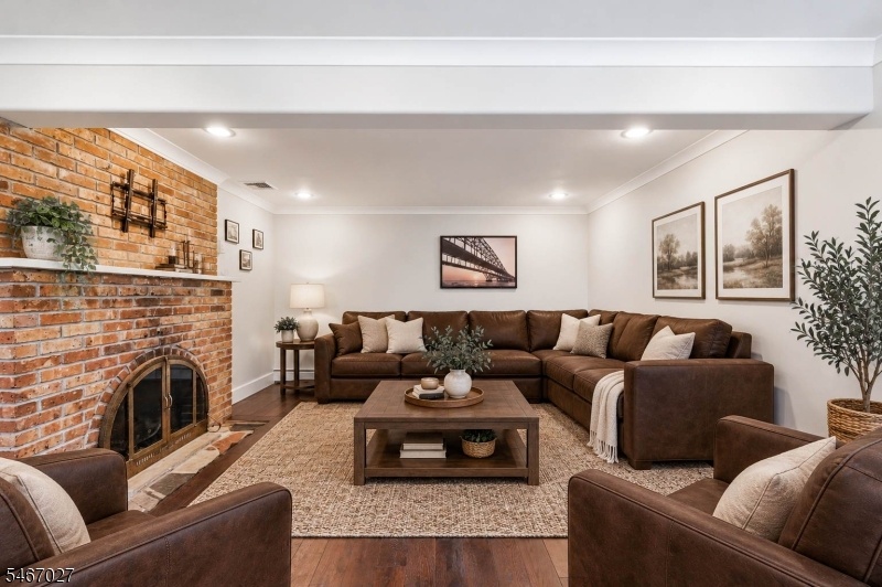 Family Room Virtual Staged
