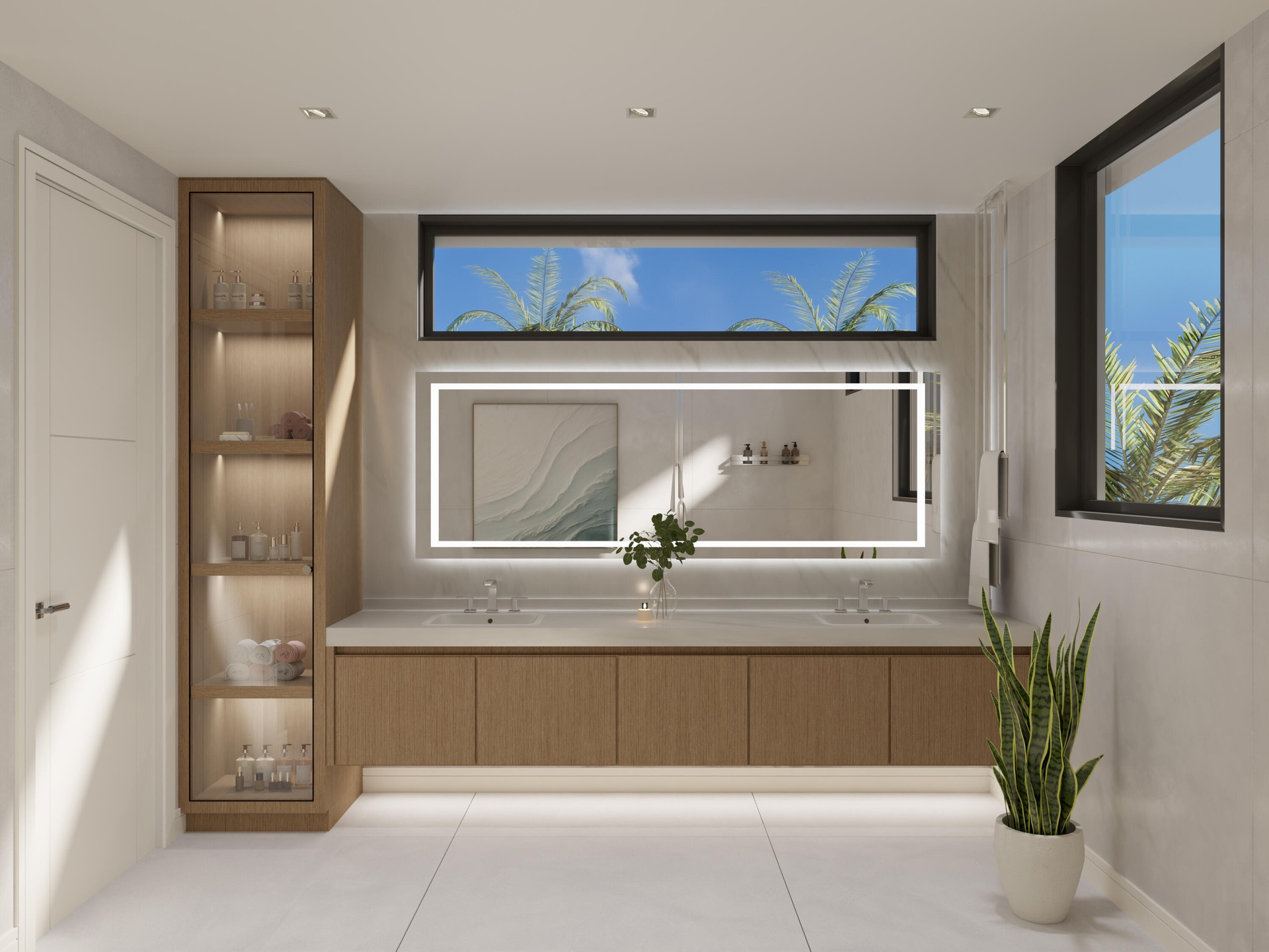 En-suite primary Bath in Sandy Beach Color Pallet