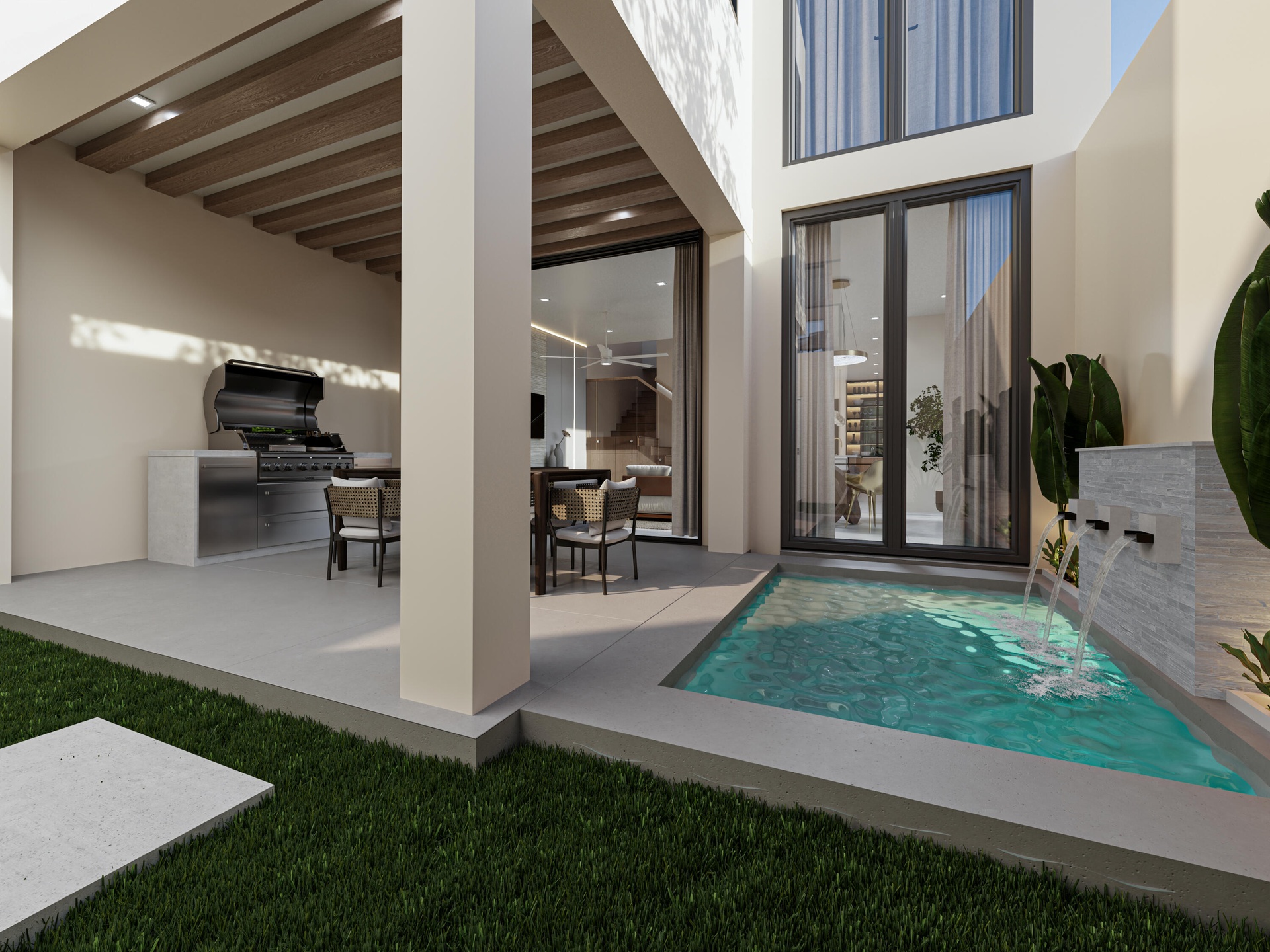 Private Saltwater Plunge Pool